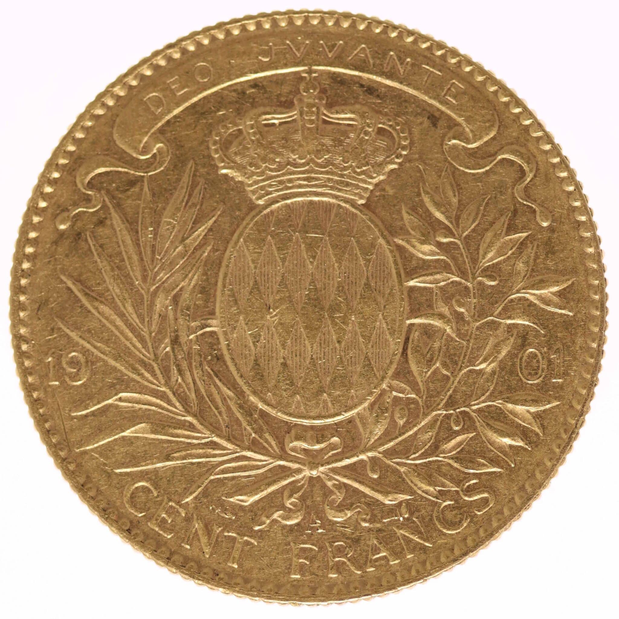 Monaco Albert I. 100 Francs 1901