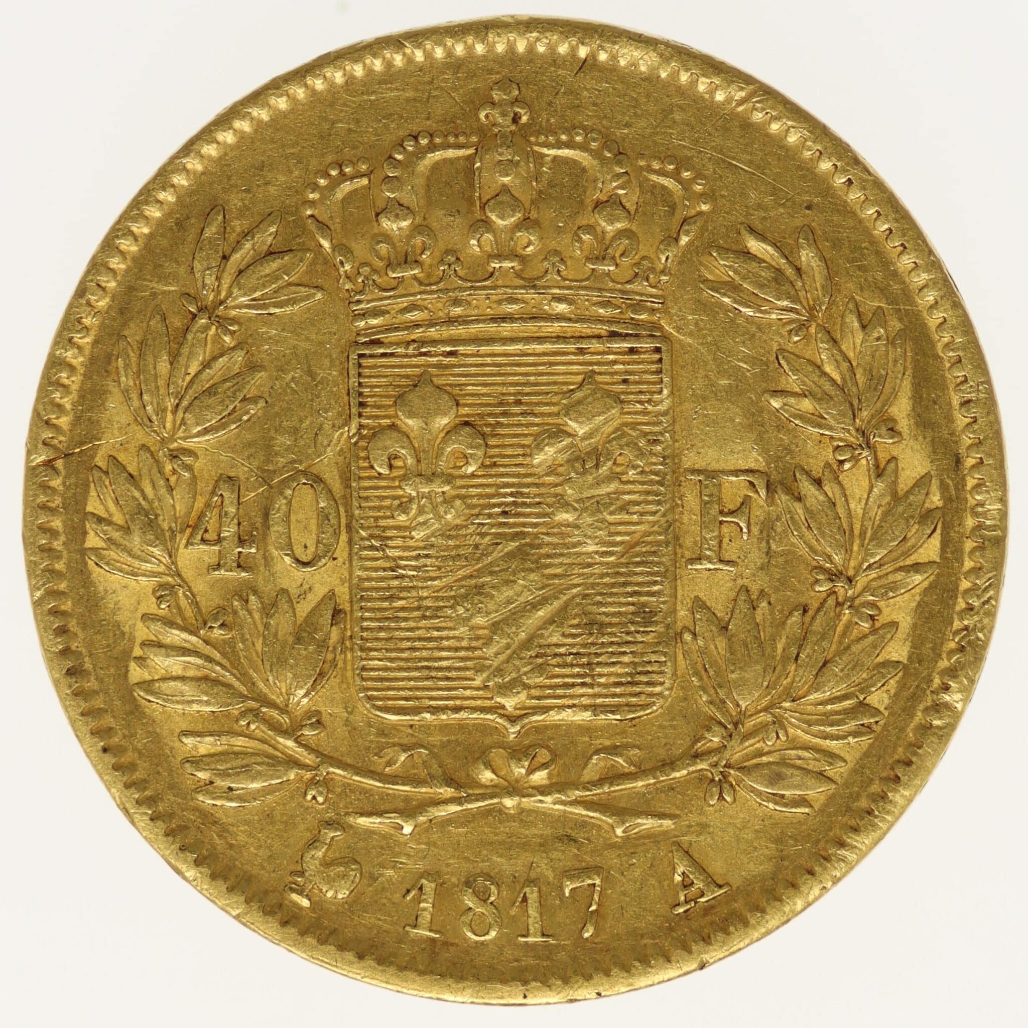 Frankreich Louis XVIII. 40 Francs 1817 A