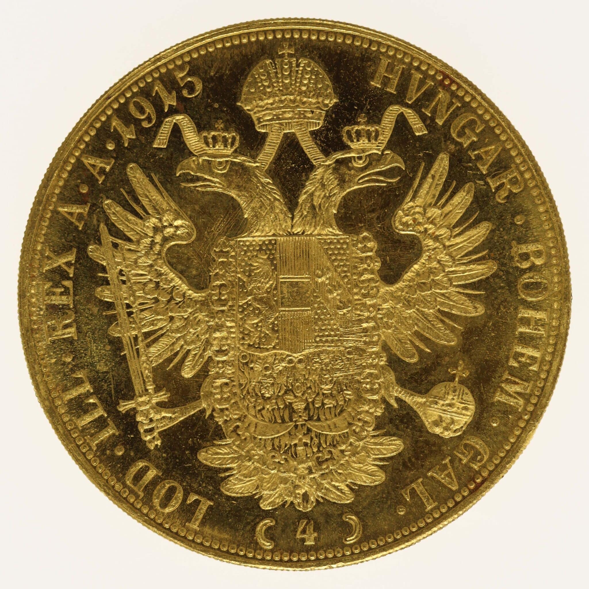 Österreich Kaiserreich Franz Joseph I. 4 Dukaten 1915