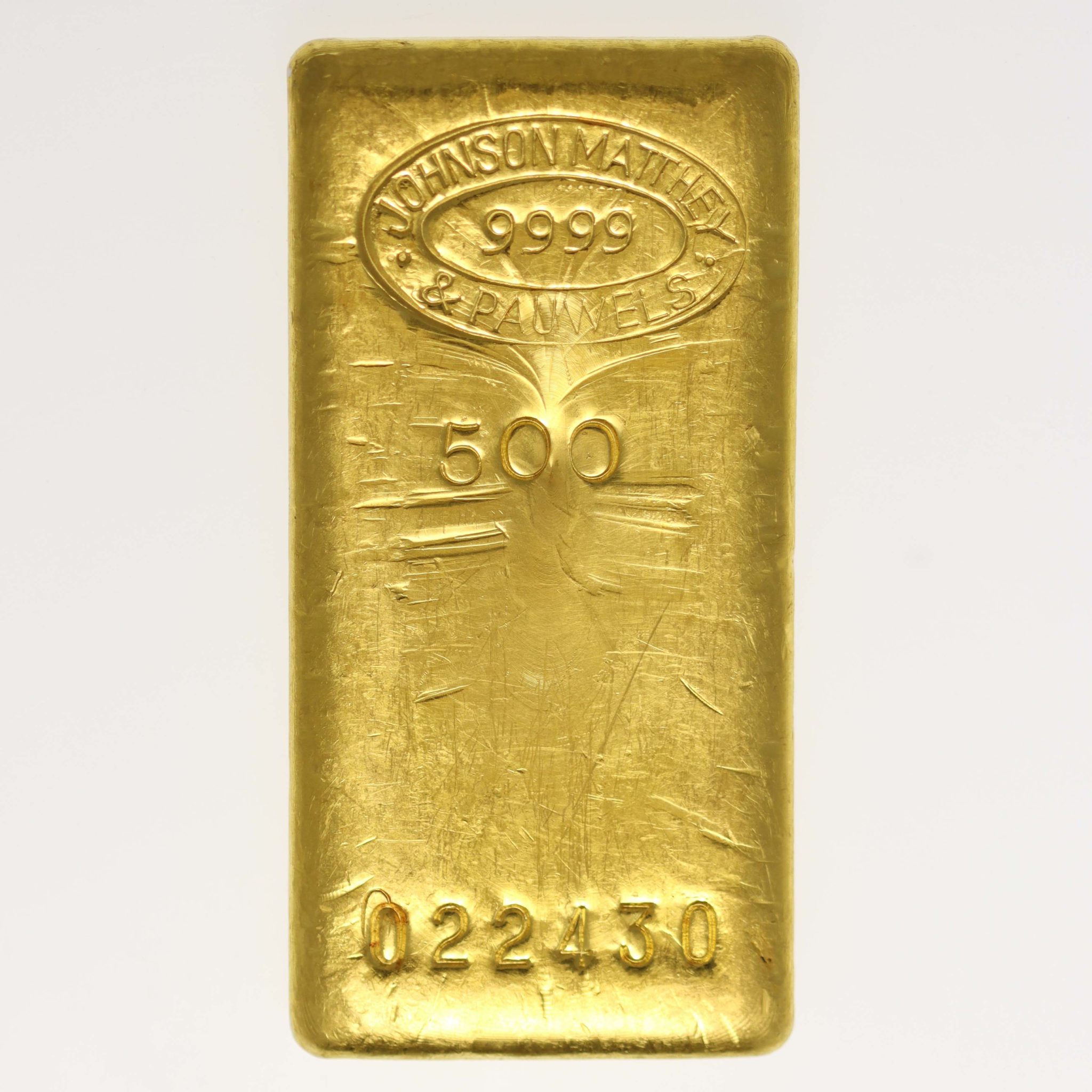 Goldbarren 500 Gramm Johnson Matthey &amp; Pauwels