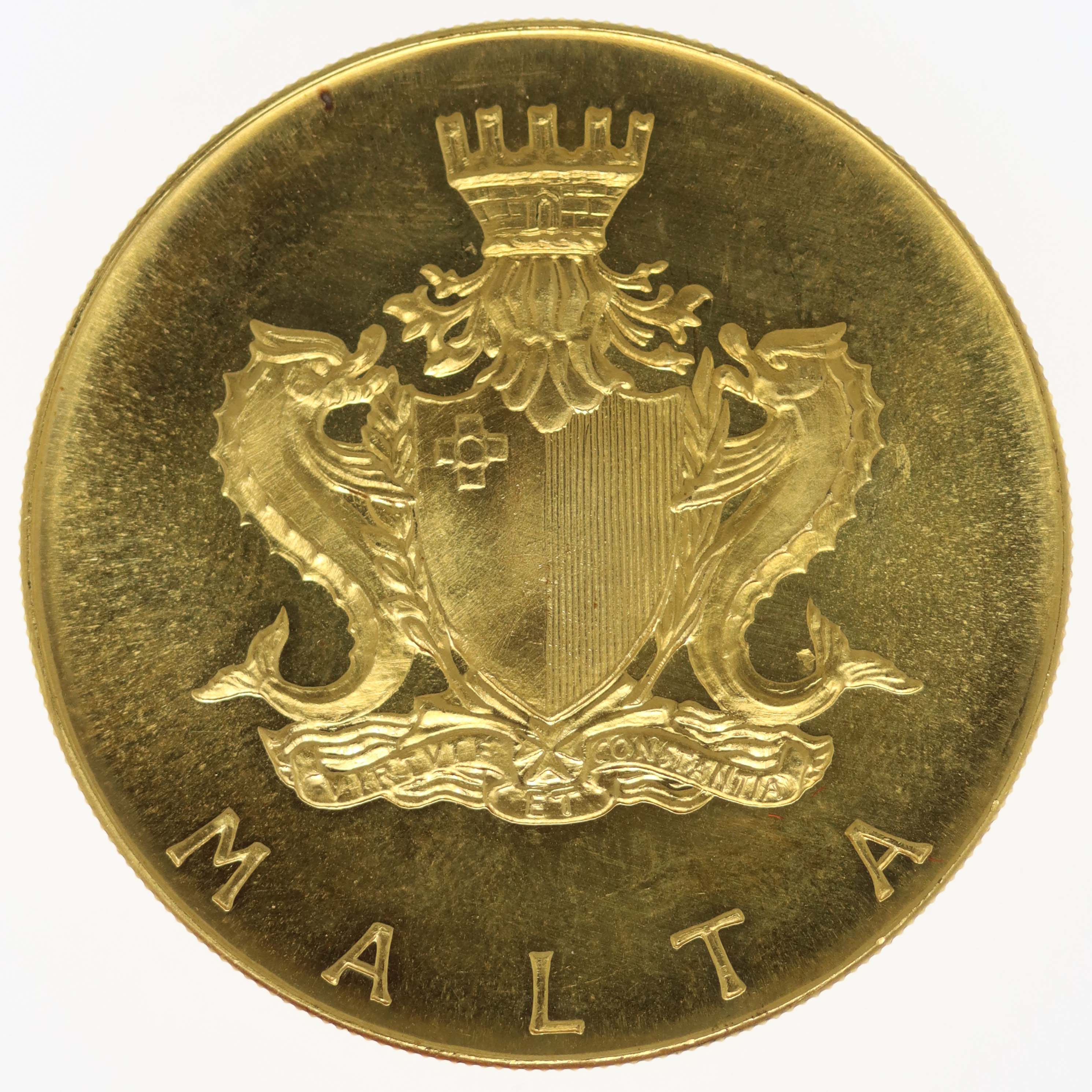 Malta 50 Pounds 1972
