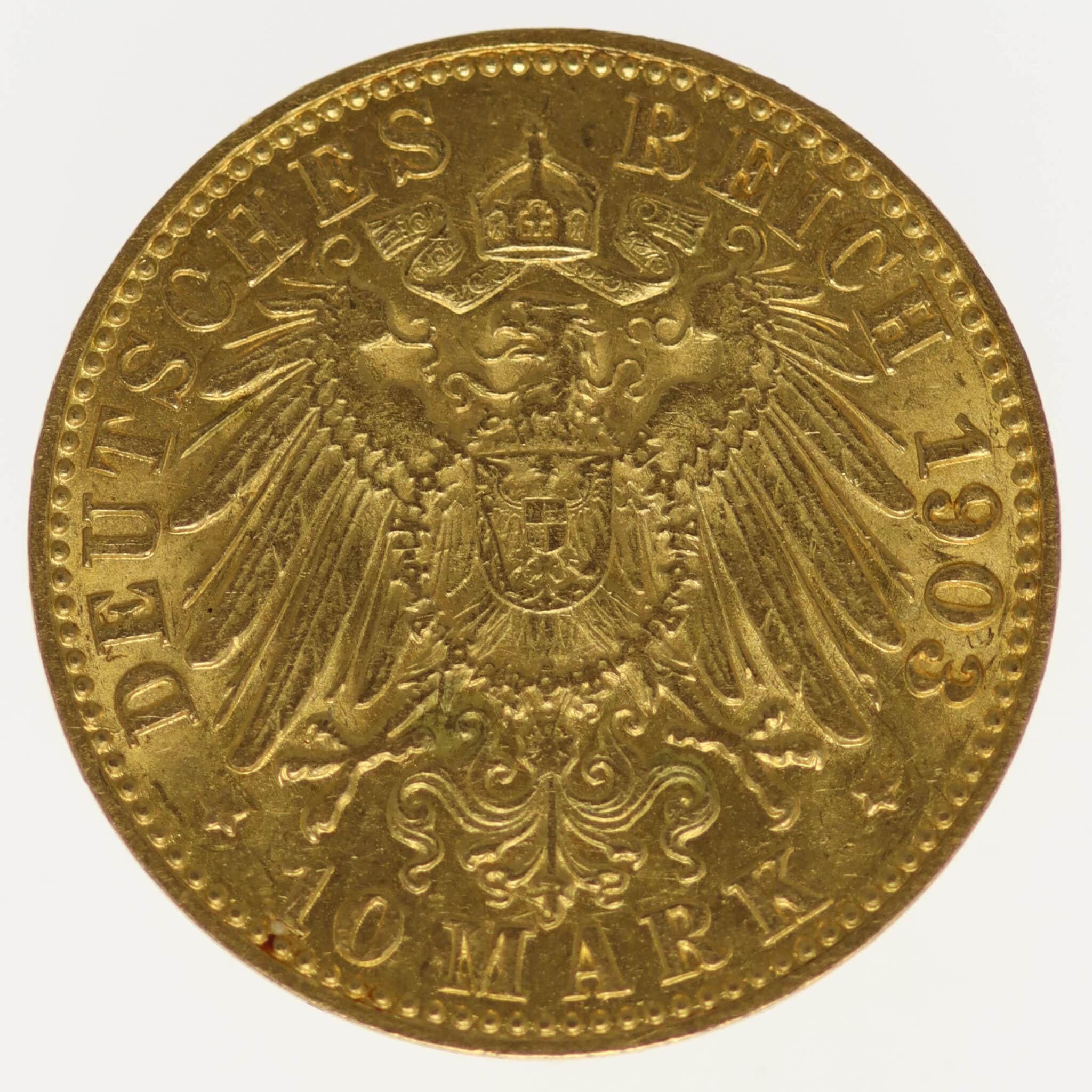 Hamburg 10 Mark 1903