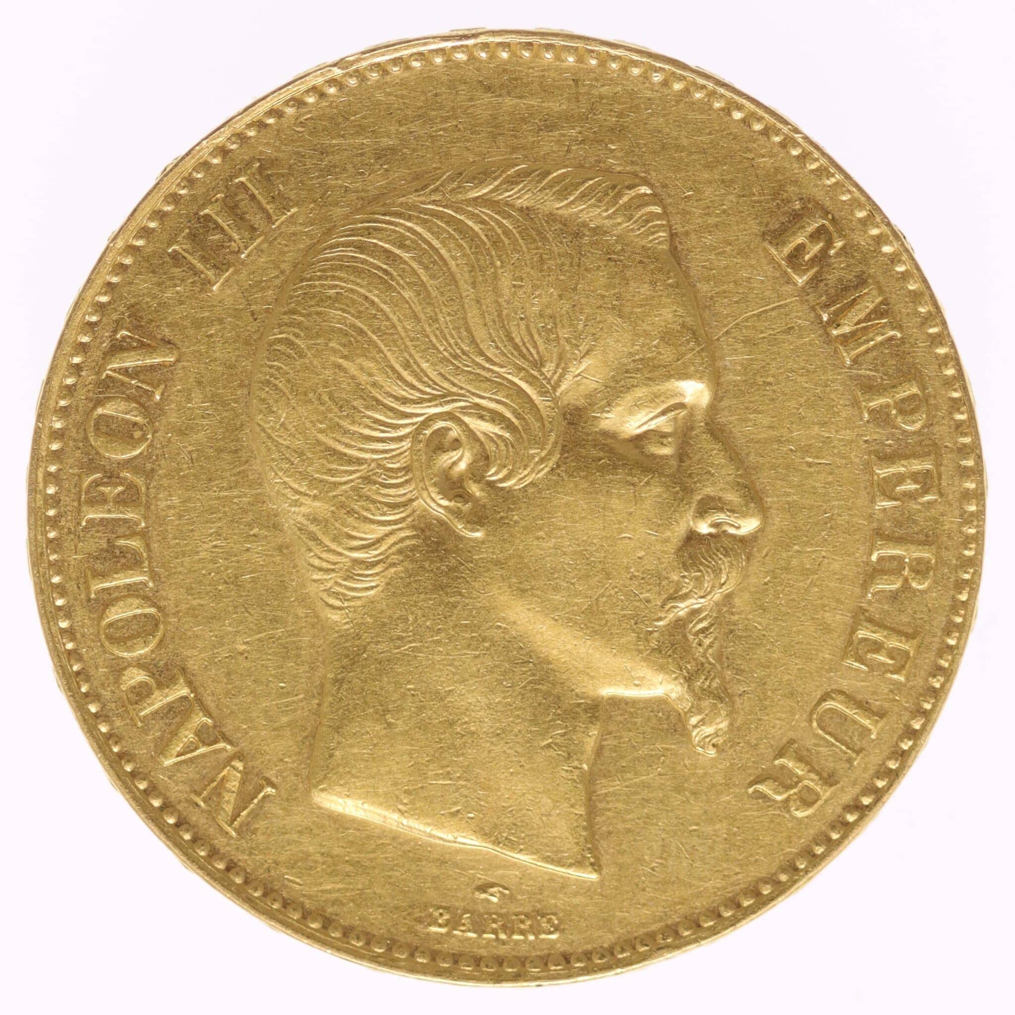 Frankreich Napoleon III. 100 Francs 1858 A