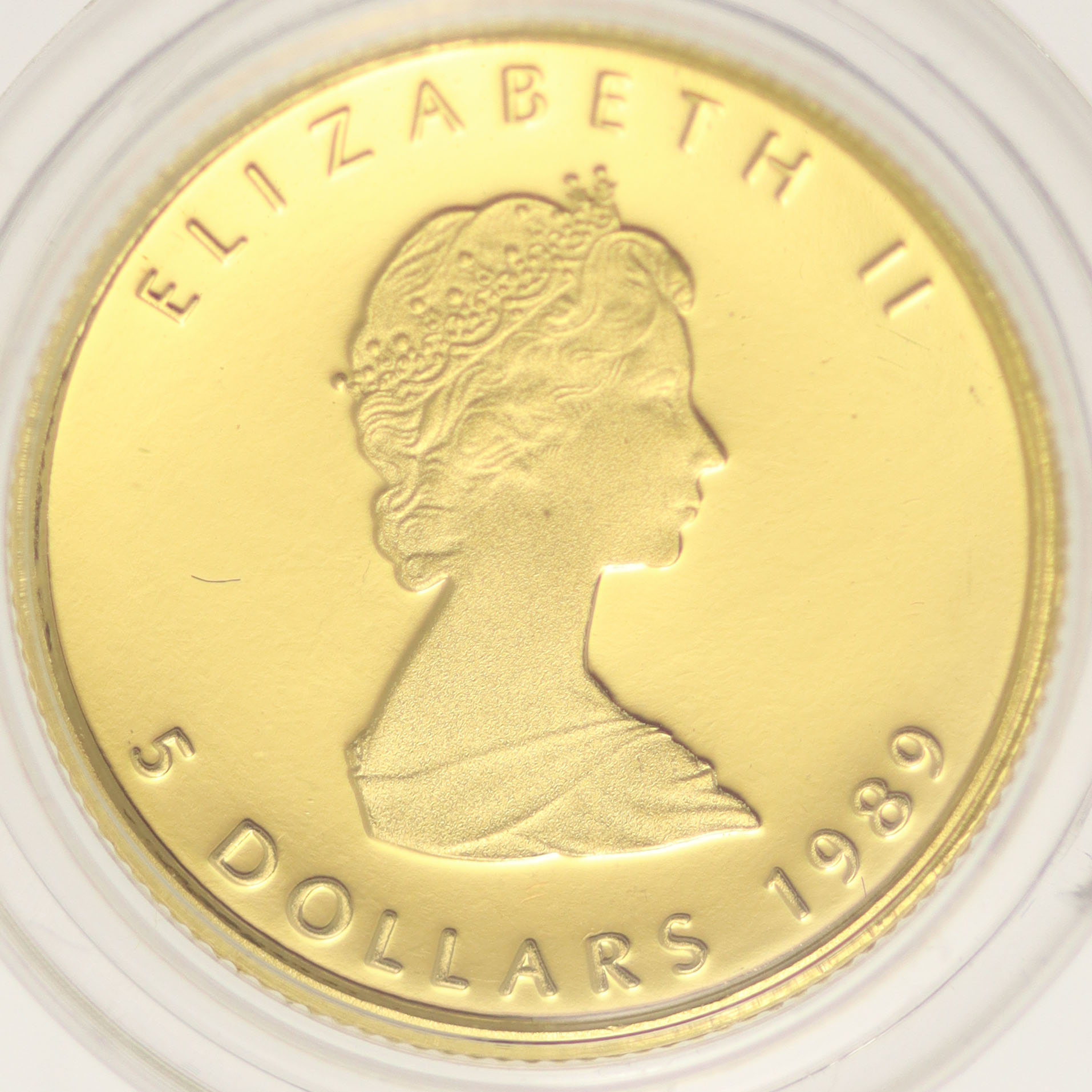 Großbritannien Elisabeth 5 Dollars 1989 Maple Leaf