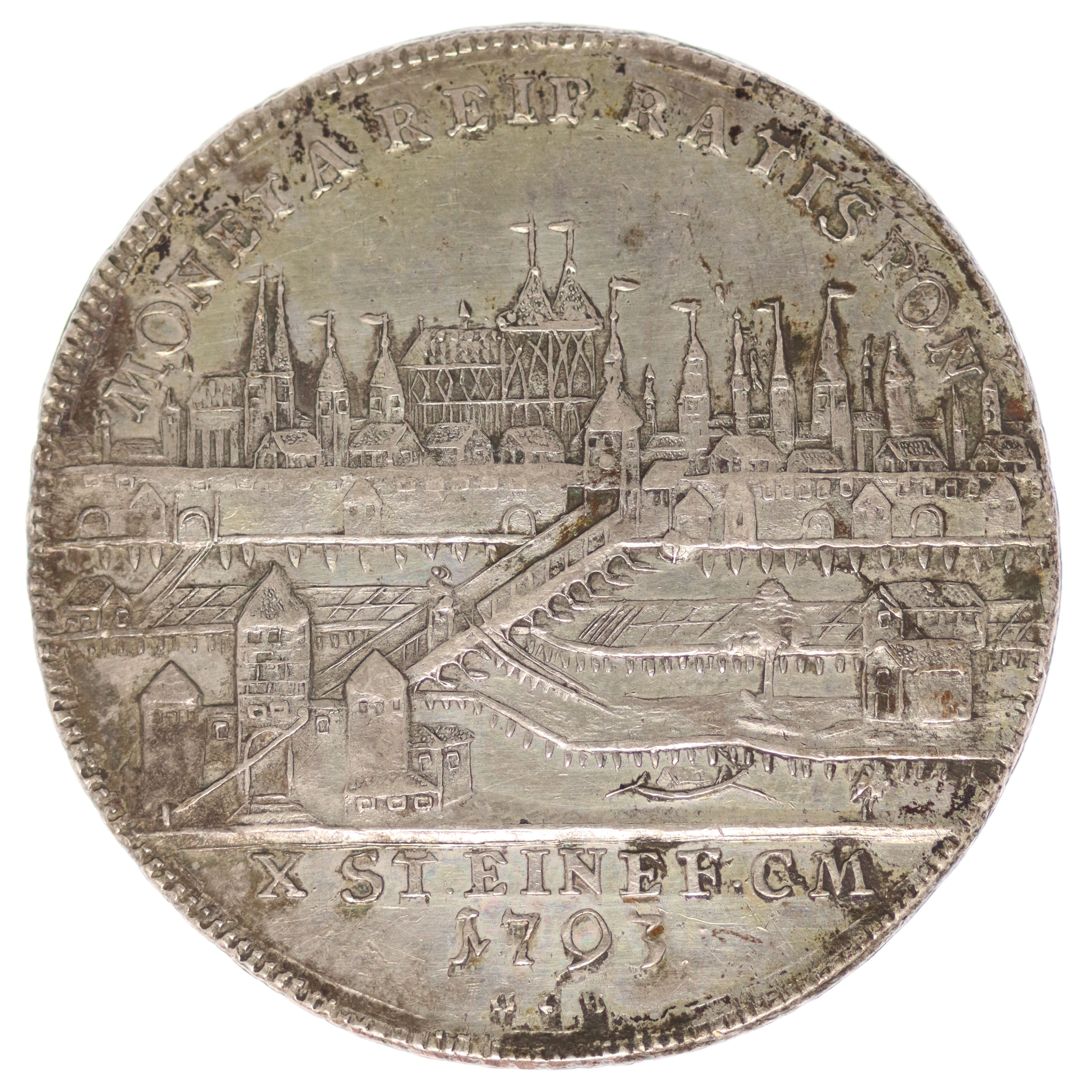 Regensburg Stadt Taler 1793