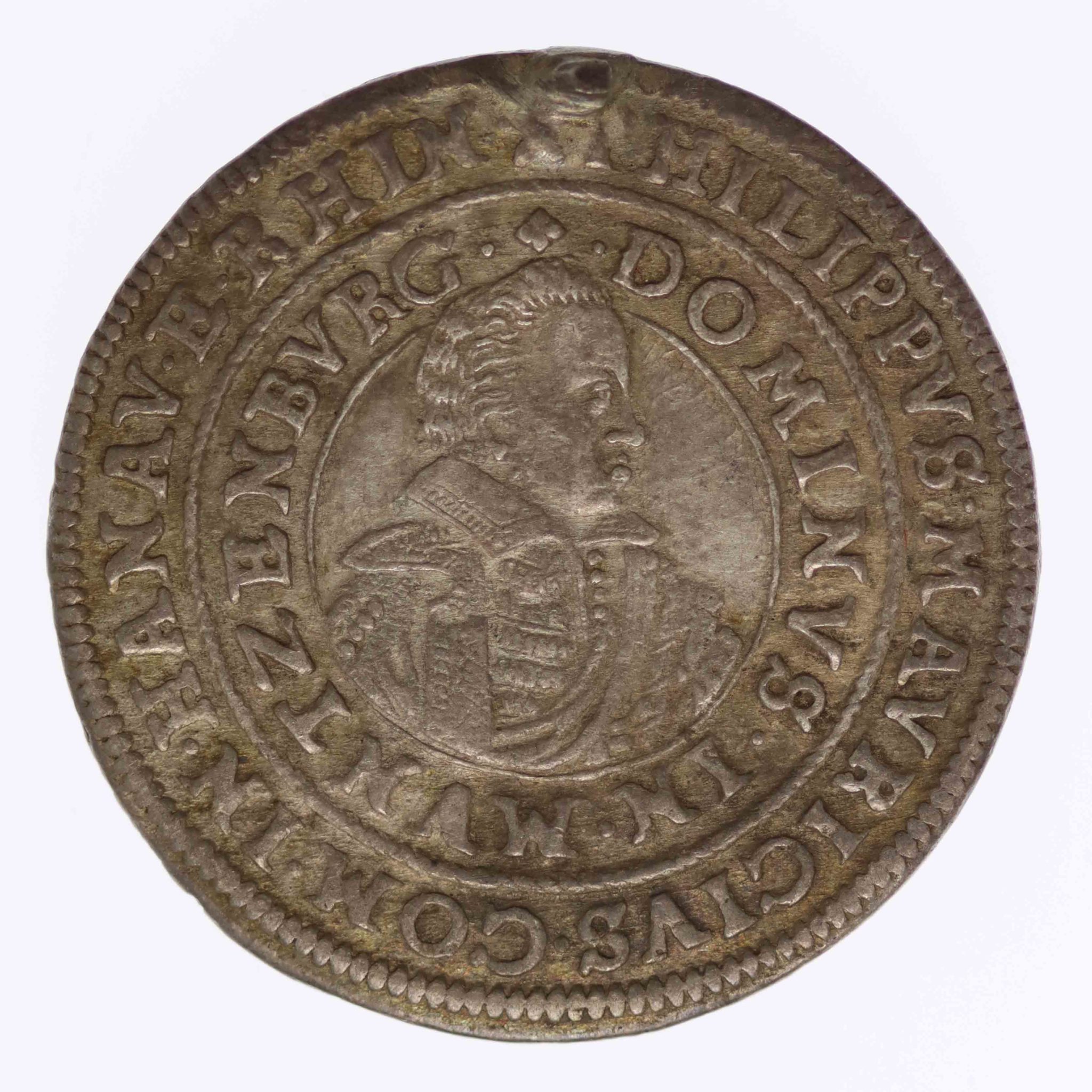 Hanau Münzenberg Philipp Moritz Teston 1618