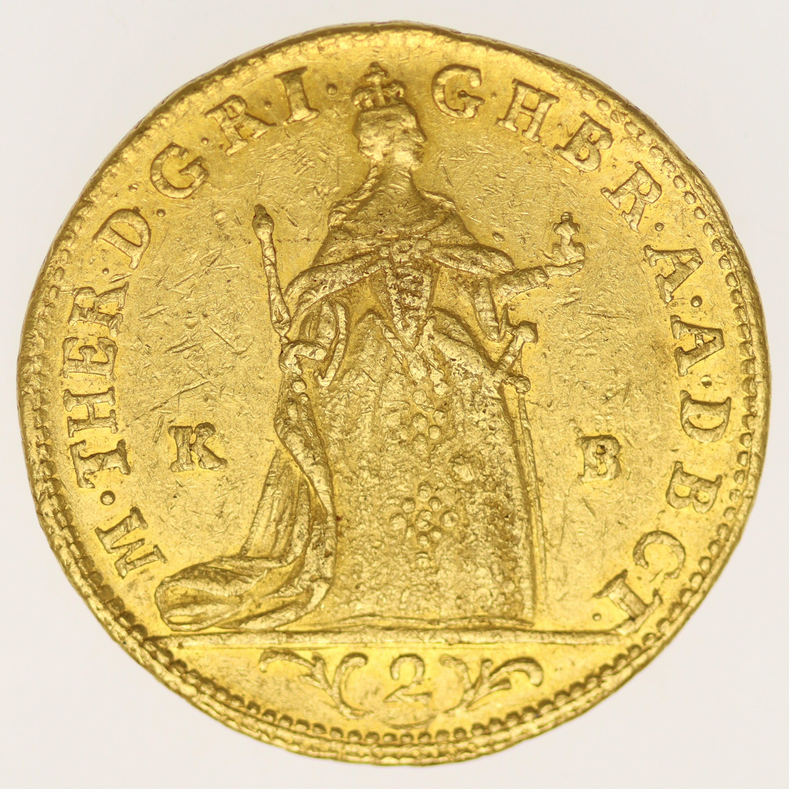 Ungarn Maria Theresia 2 Dukaten 1765 KB