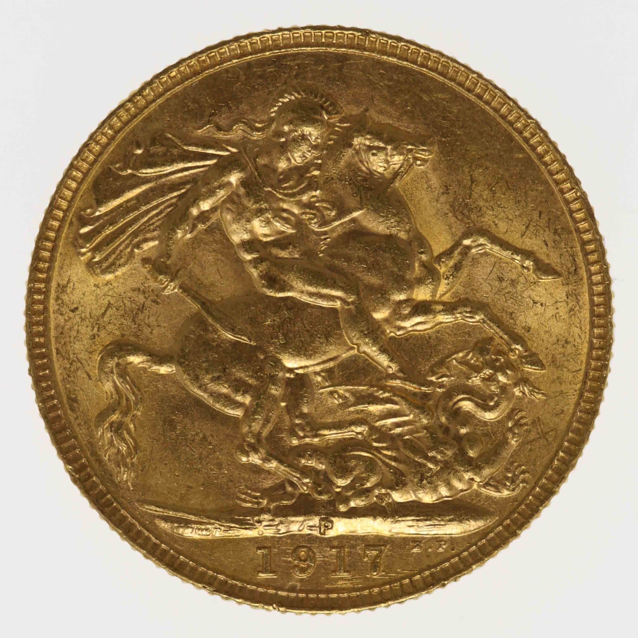 Australien Georg V. Sovereign 1917 P