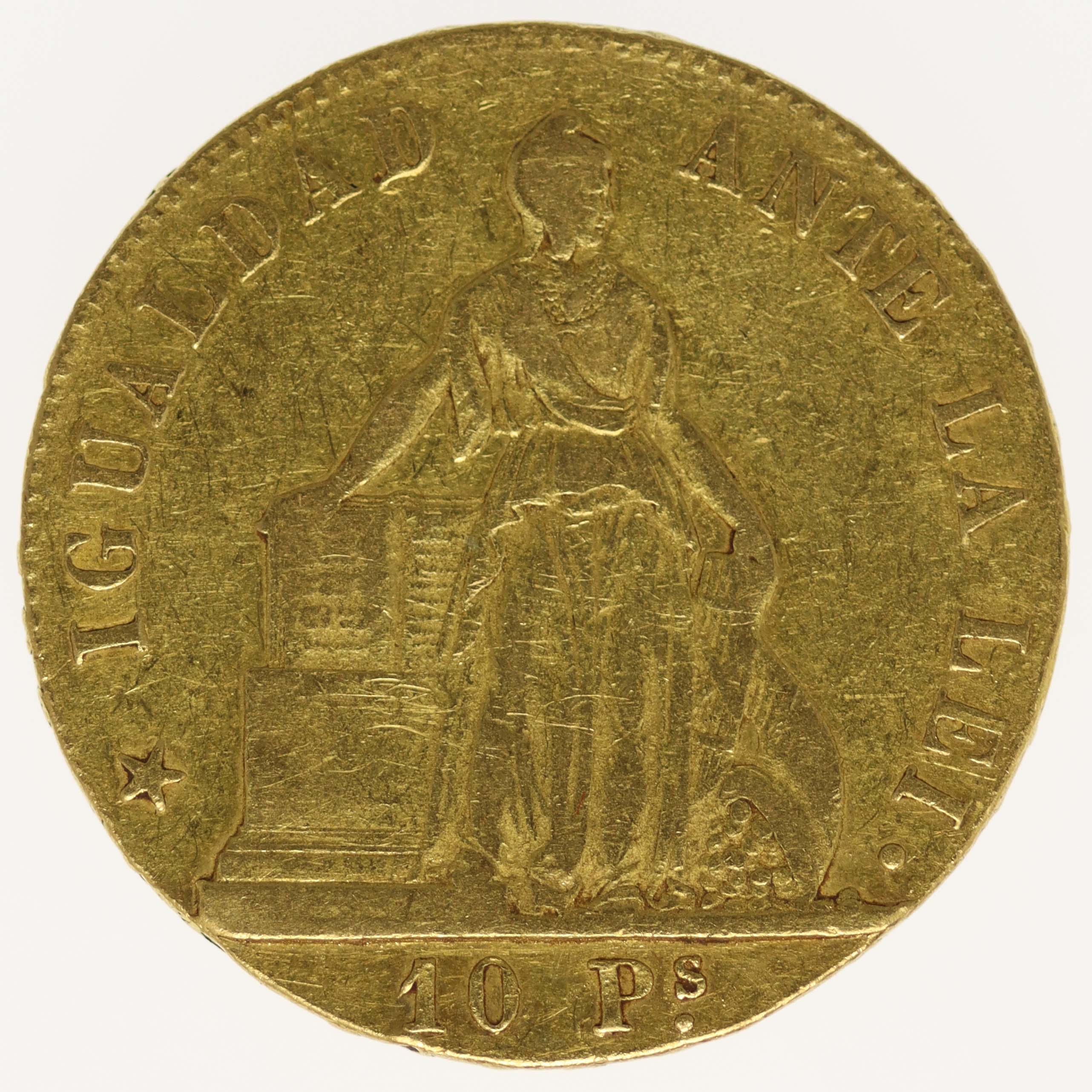 Chile 10 Pesos 1853