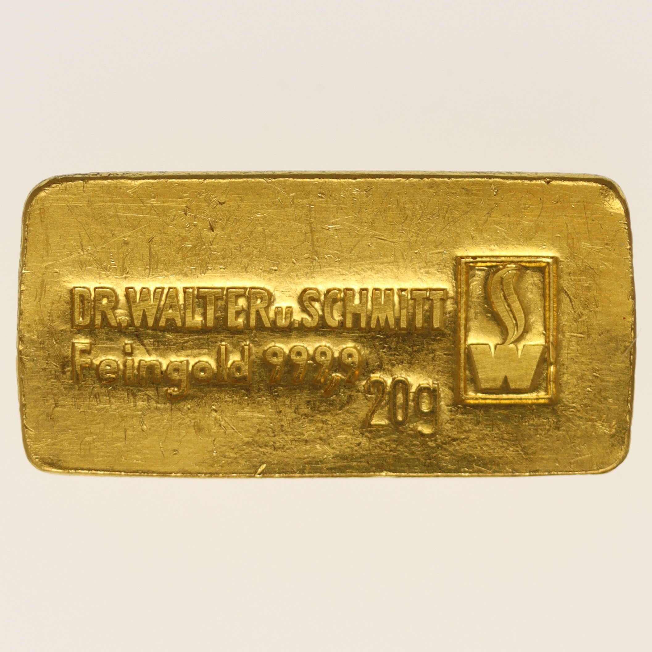 Goldbarren 20 Gramm Dr. Walter u. Schmitt GmbH