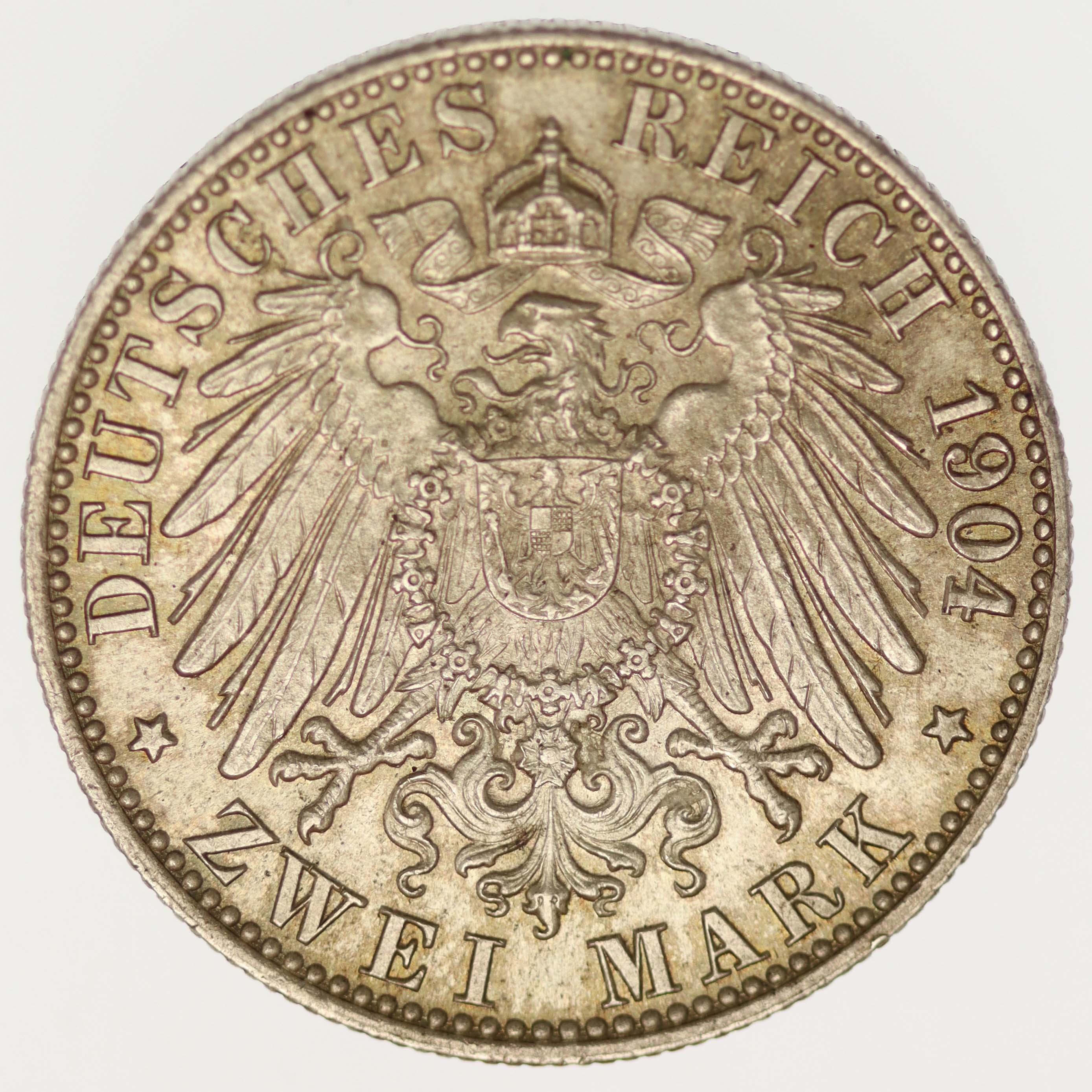 Bremen Stadtwappen 2 Mark 1904 J