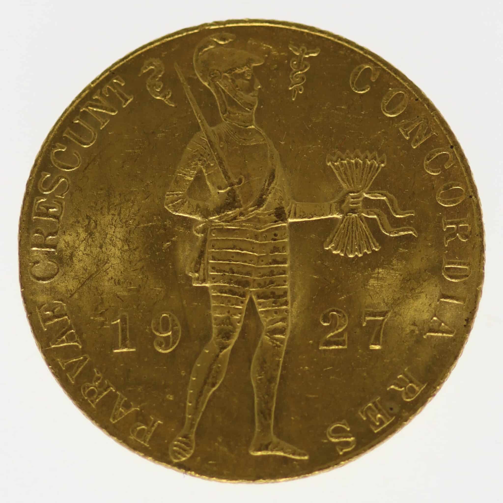 Niederlande Wilhelmina Dukat 1927