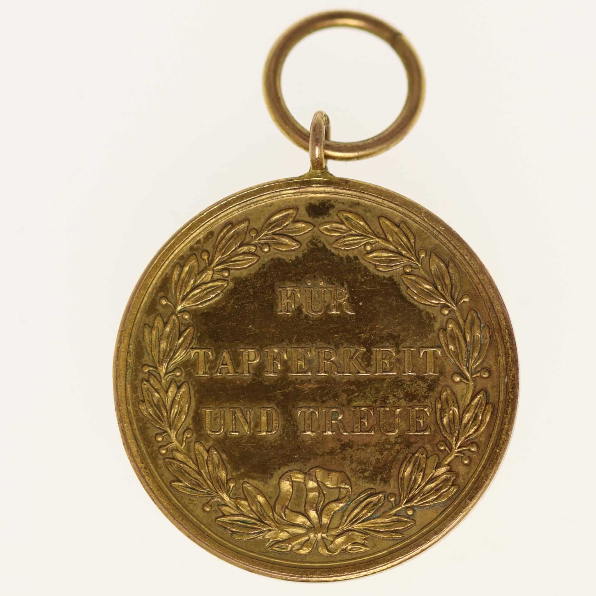 Württemberg Wilhelm II. Goldmedaille o.J.