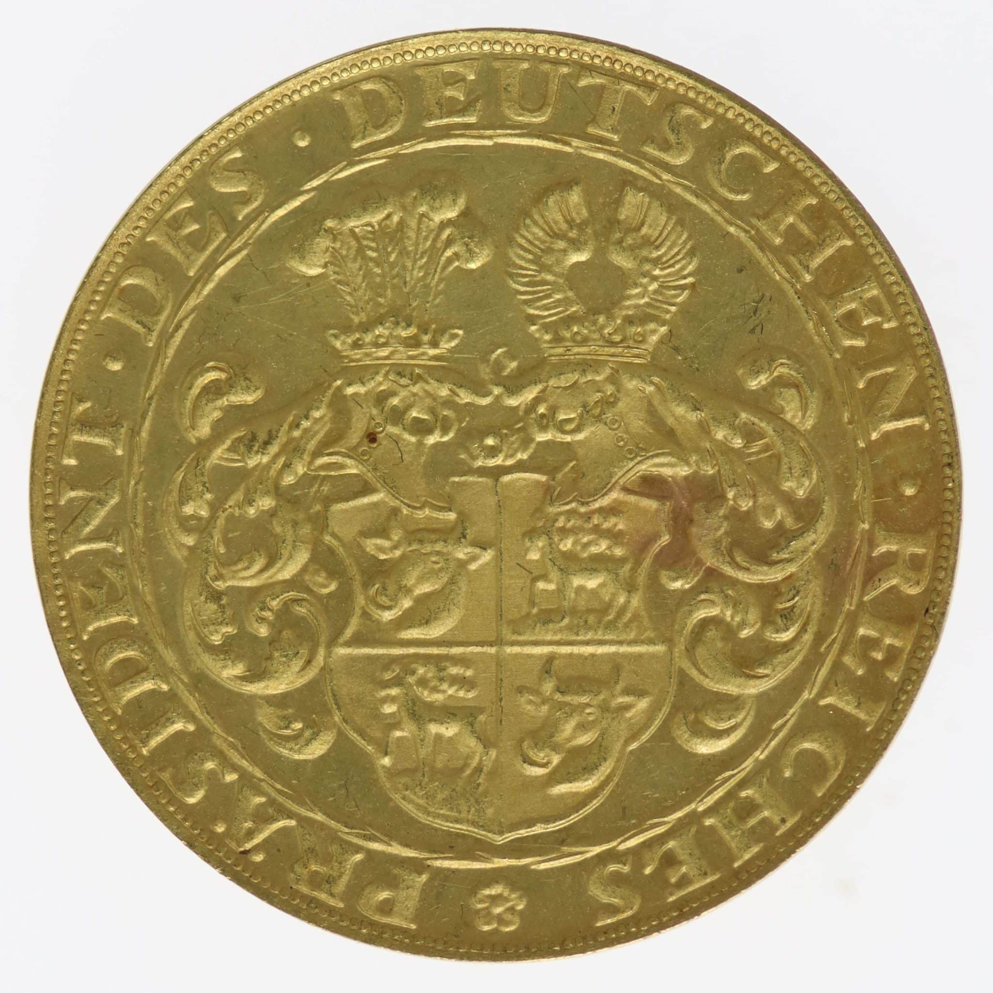 Weimarer Republik Goldmedaille 1928