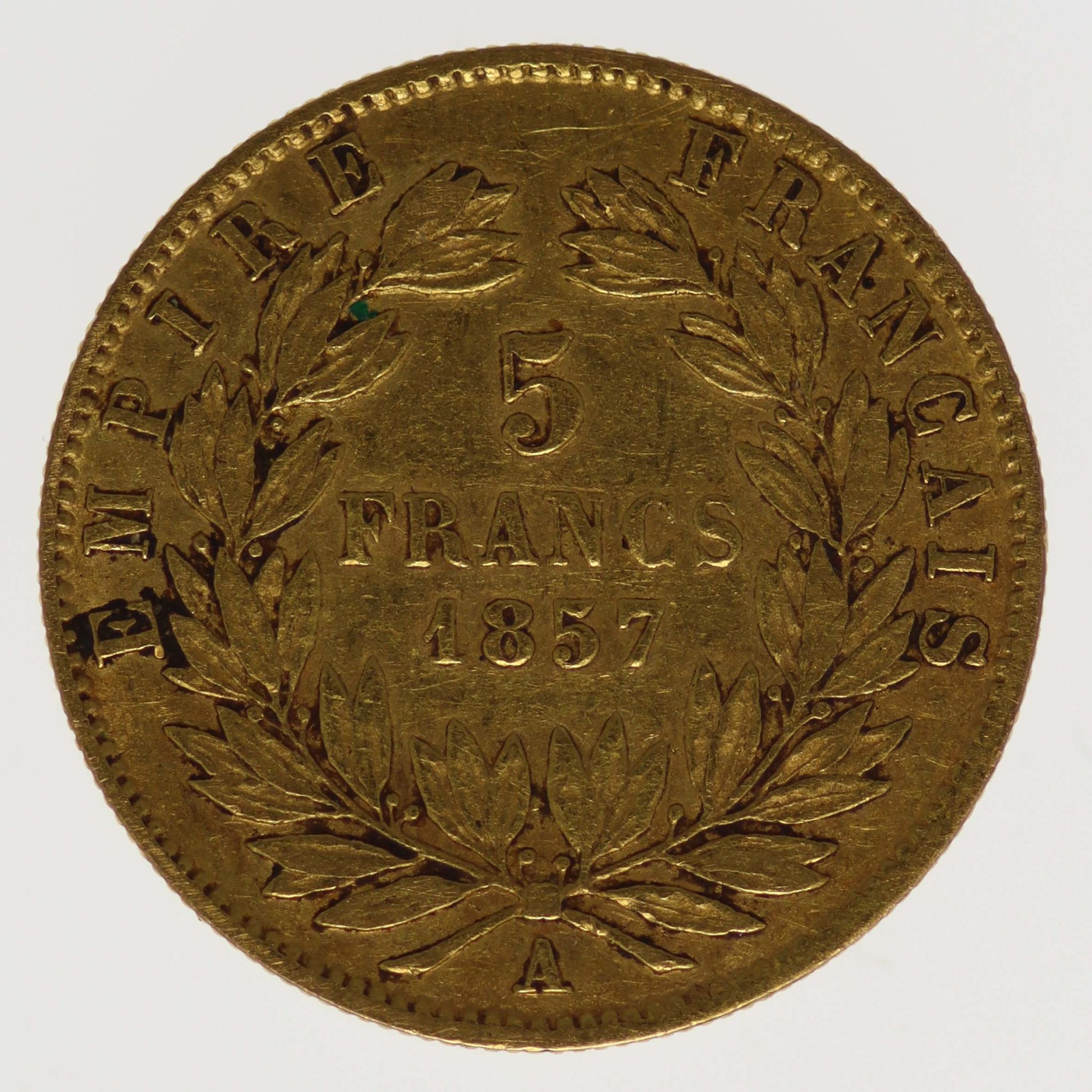 Frankreich Napoleon III. 5 Francs 1857 A