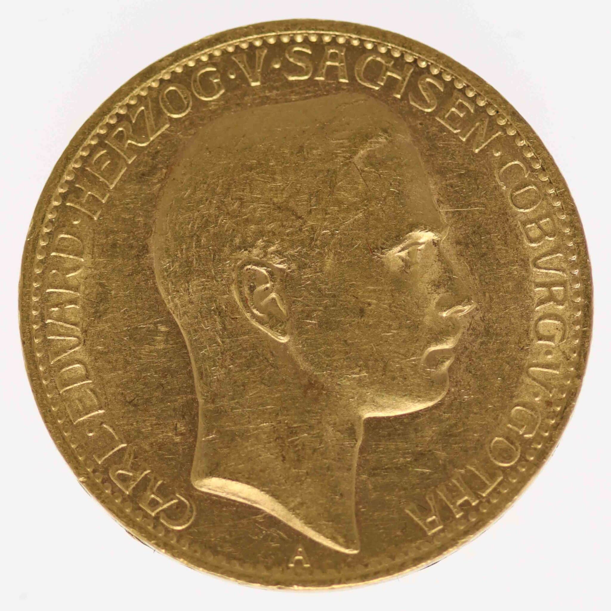 Sachsen Coburg Gotha Carl Eduard 20 Mark 1905