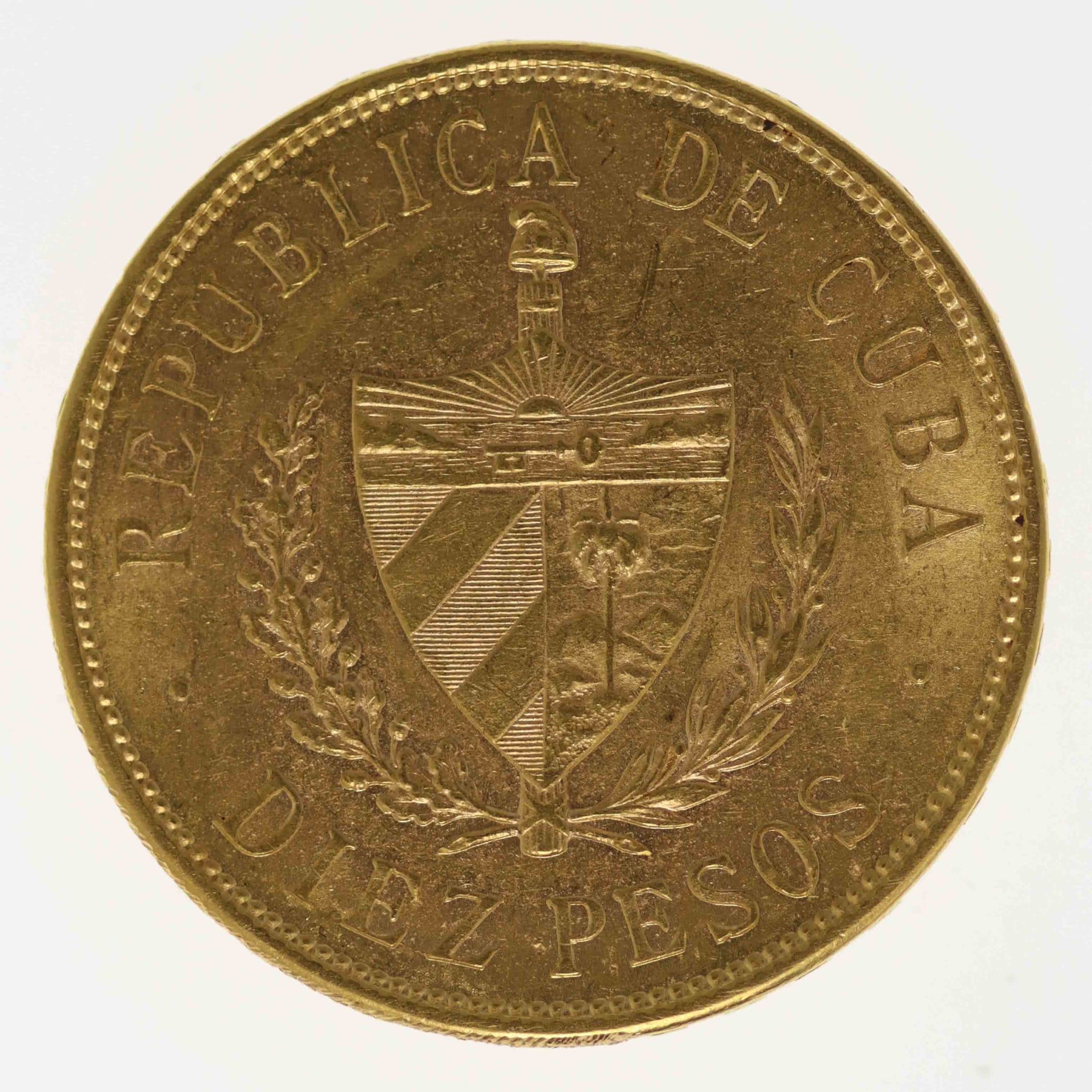 Kuba 10 Pesos 1916