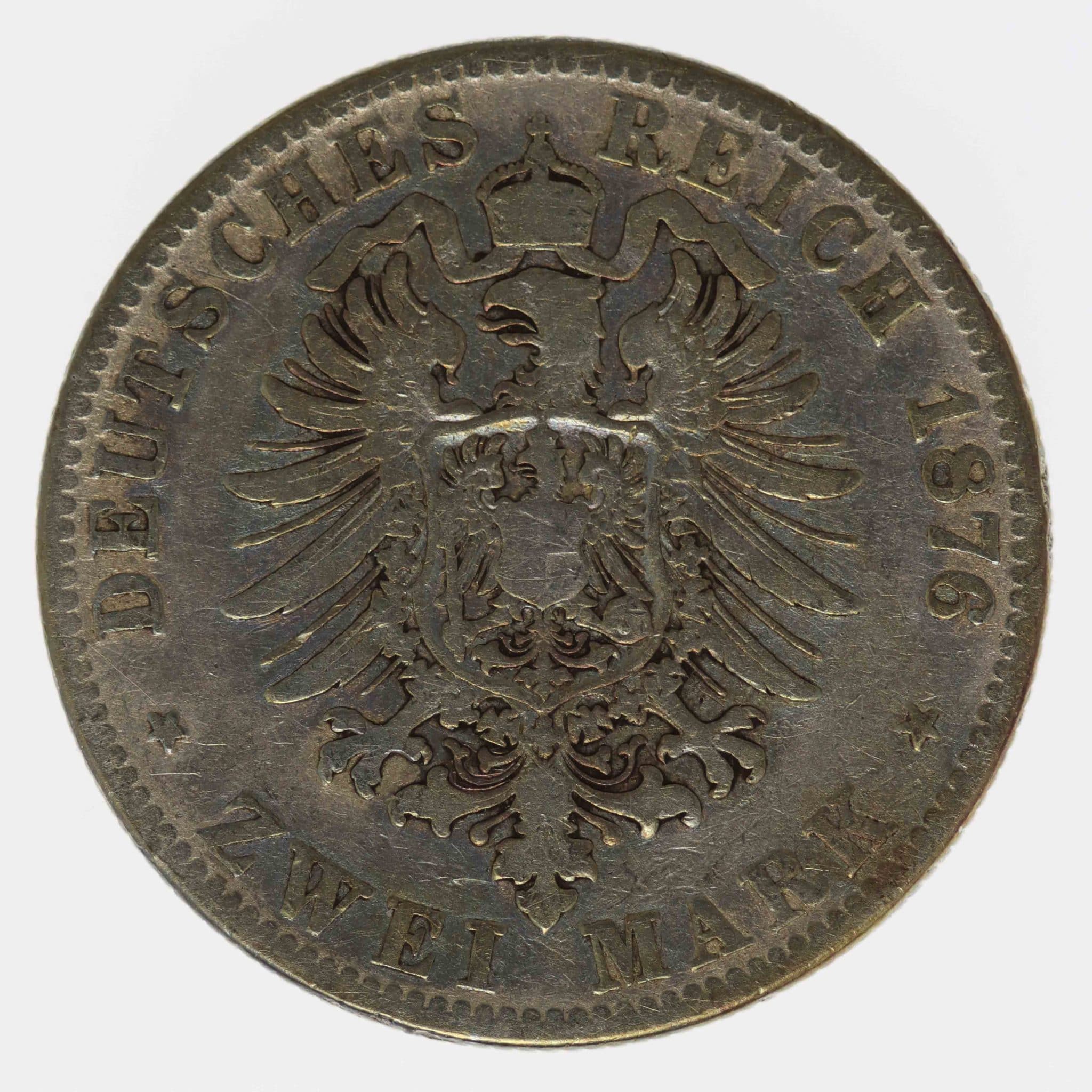 Hessen Ludwig III. 2 Mark 1876