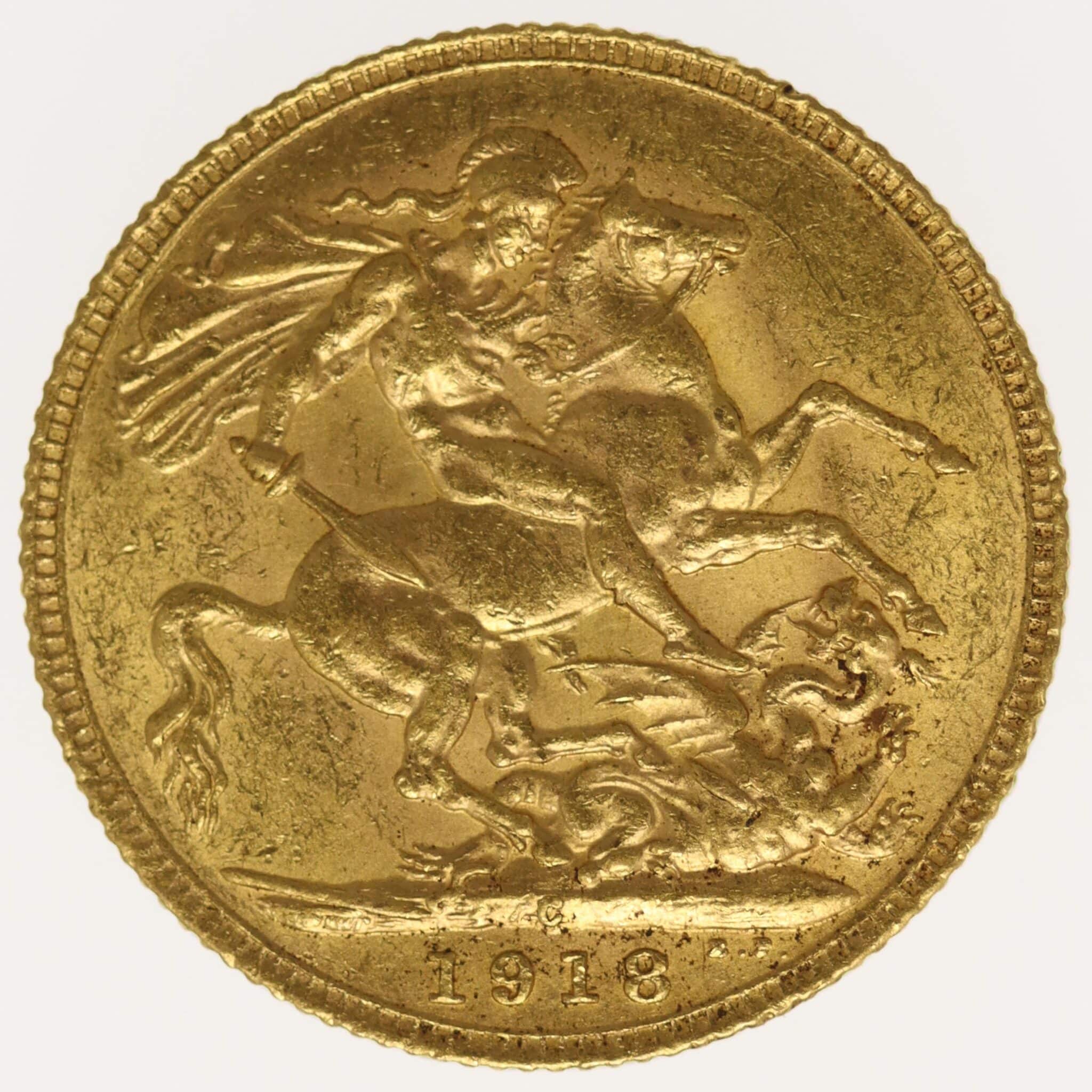 Kanada Georg V. Sovereign 1918 C
