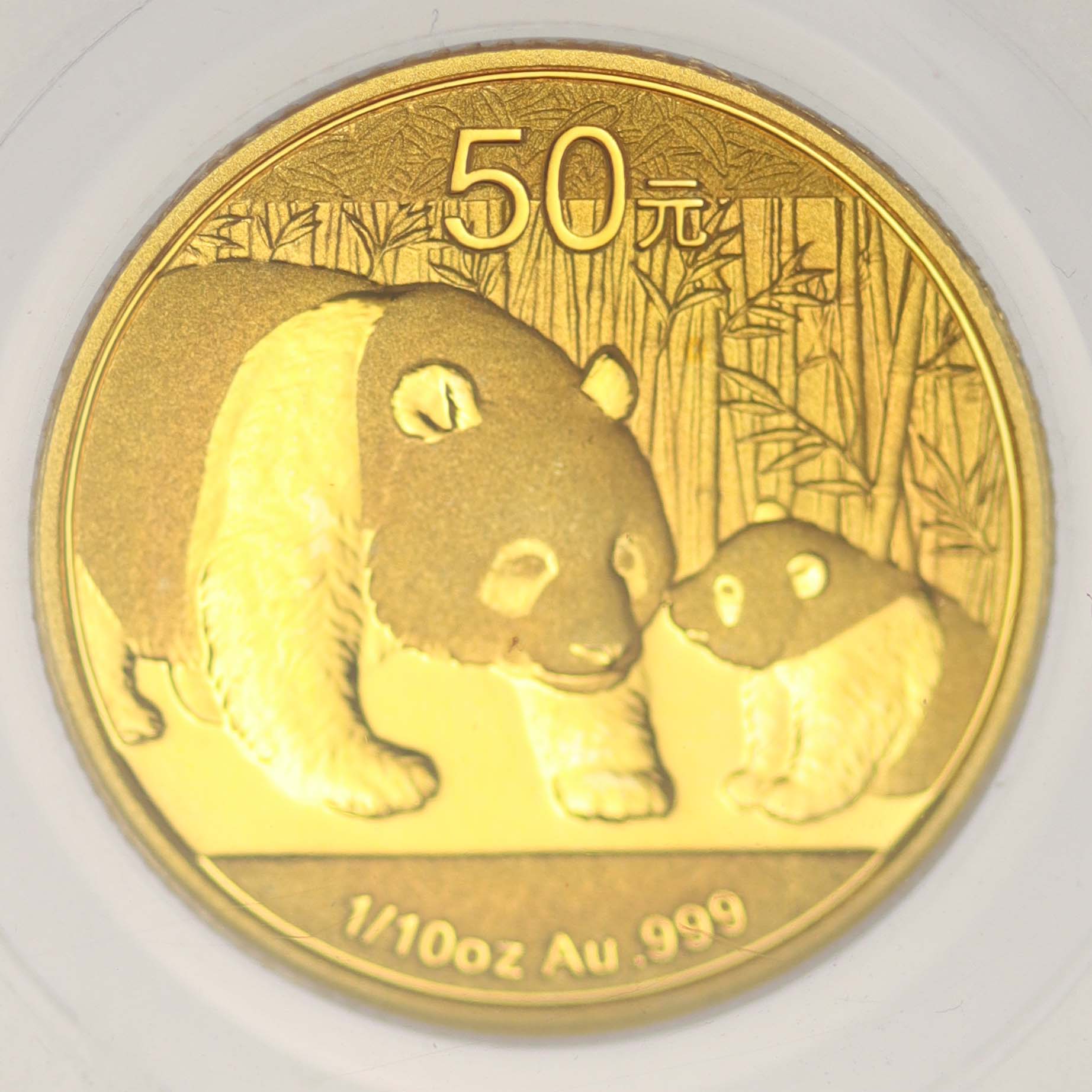 China Panda 50 Yuan 2011 1/10 Unze