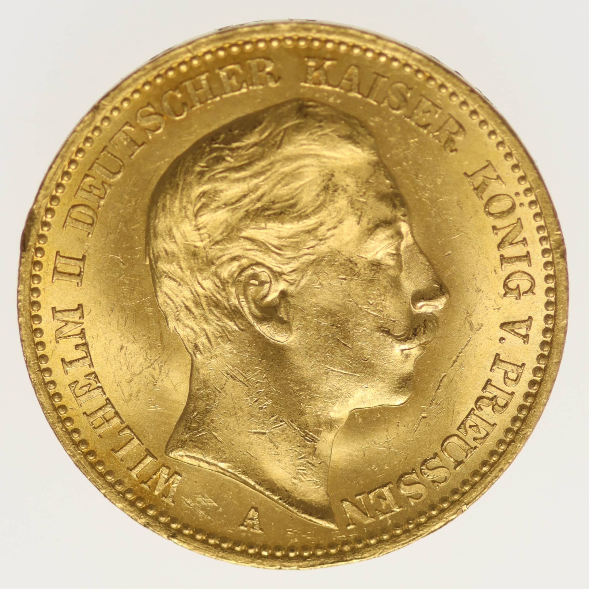 Preussen Wilhelm II. 20 Mark 1889 A