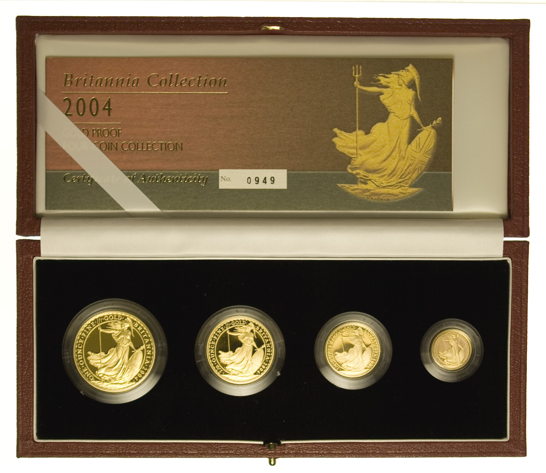 Großbritannien Elisabeth II. Britannia proof Set 2004