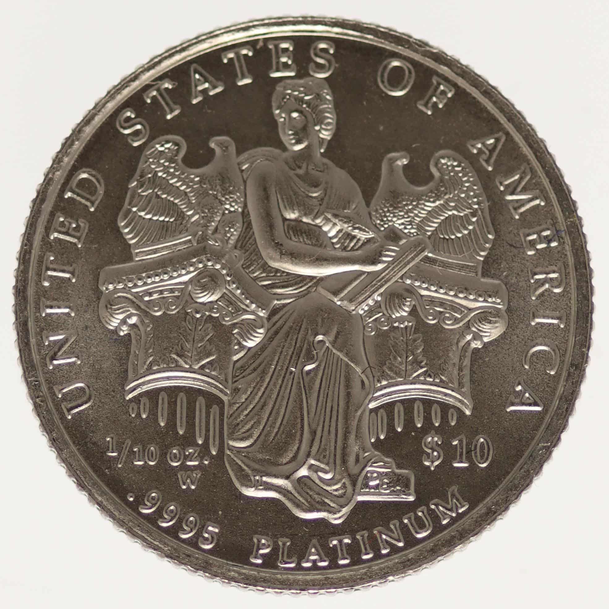 USA 10 Dollars 2006 1/10 OZ Platin American Eagle