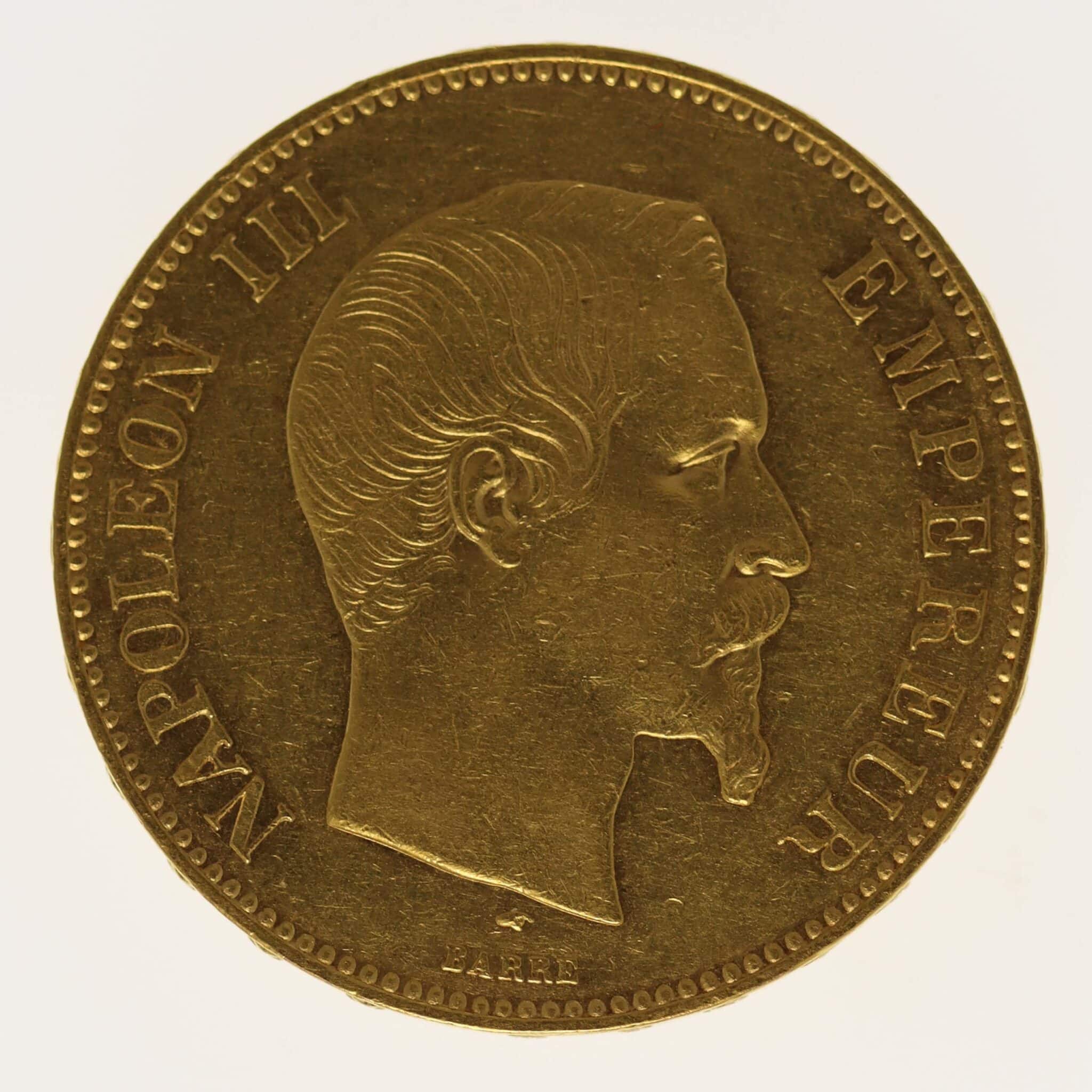 Frankreich Napoleon III. 100 Francs 1855 A