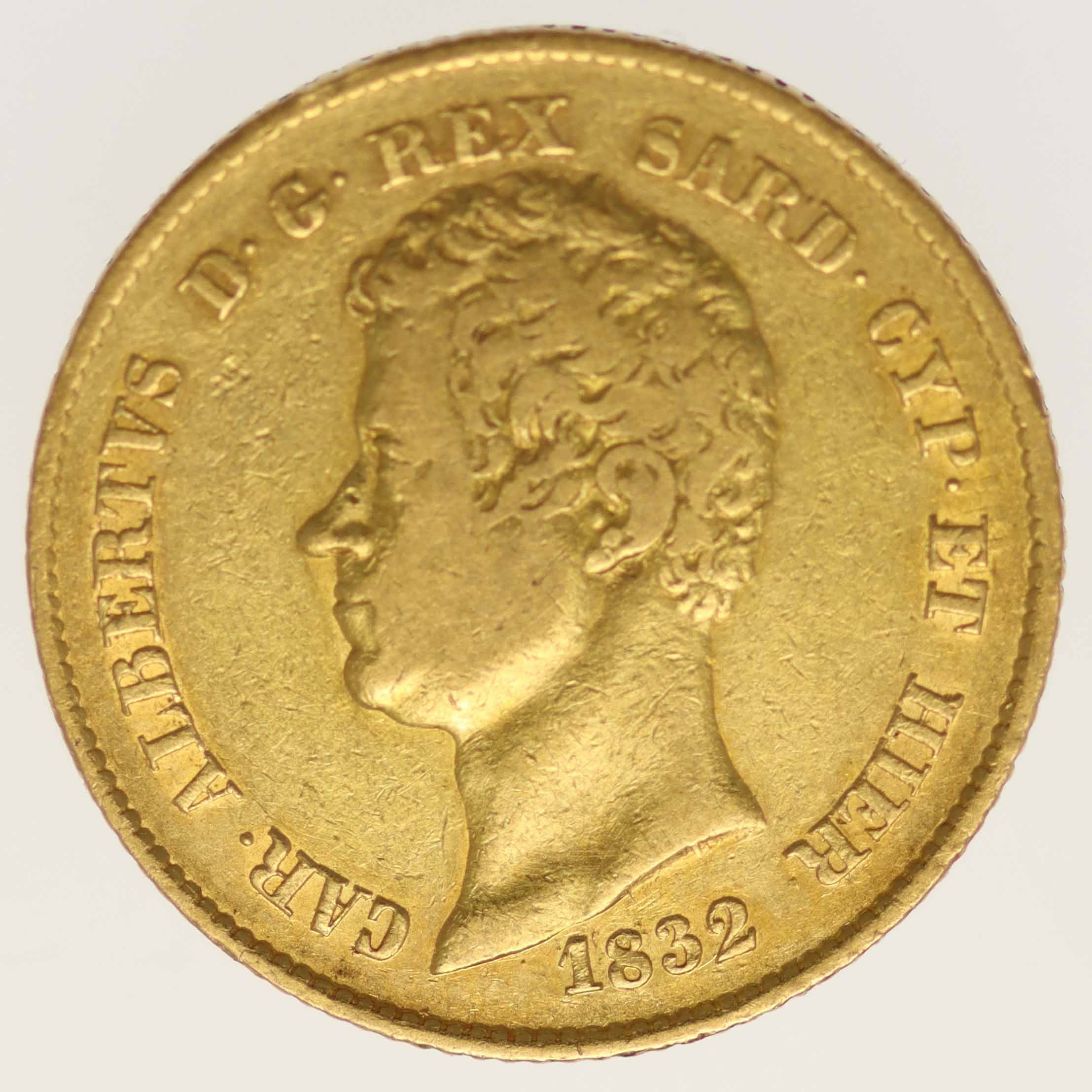 Italien Sardinien Karl Albert 20 Lire 1832