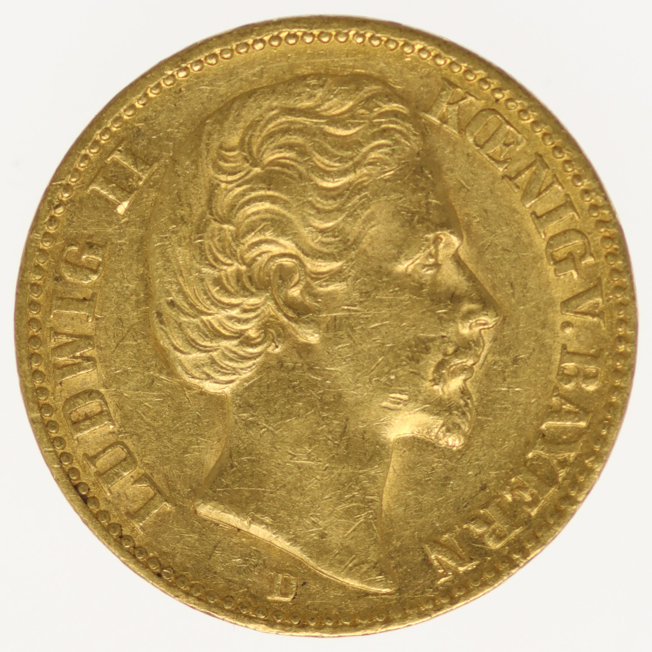 Bayern Ludwig II. 20 Mark 1874 D