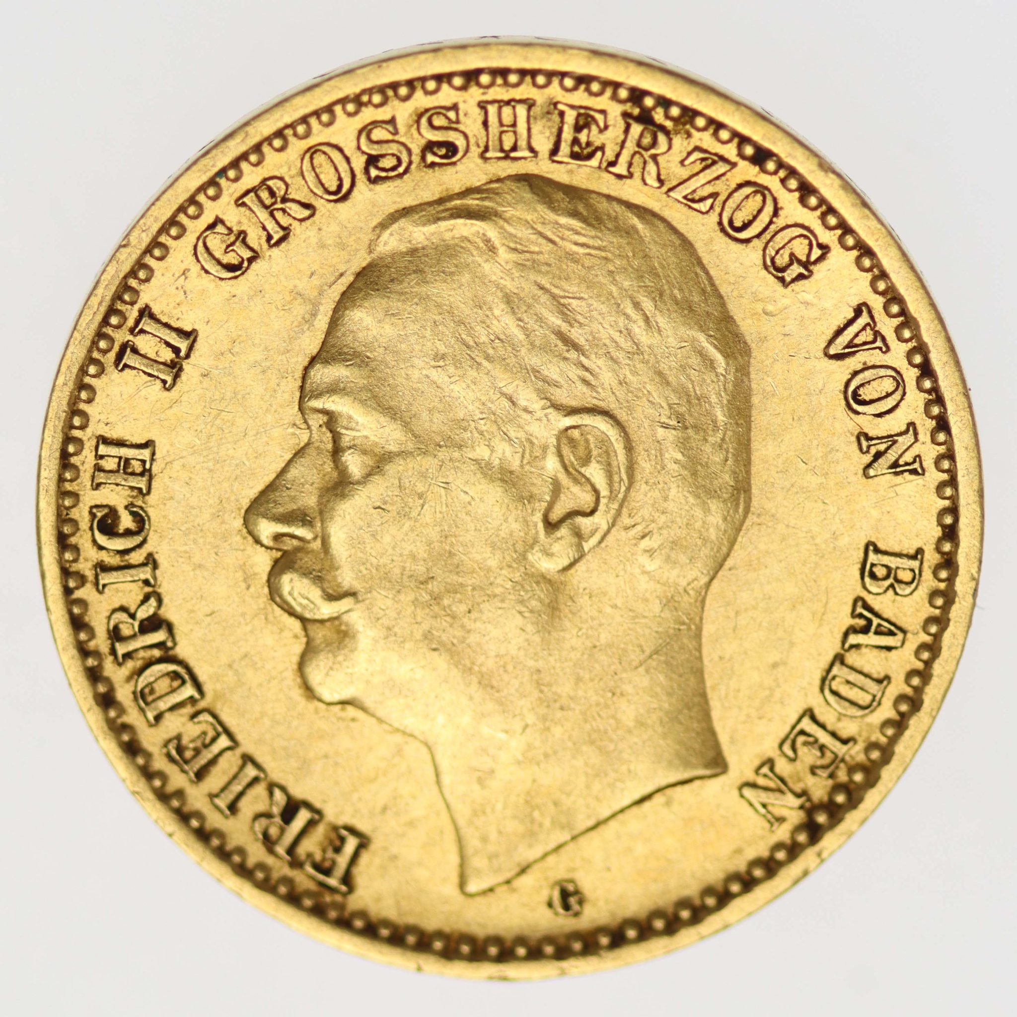 Baden Friedrich II. 10 Mark 1910