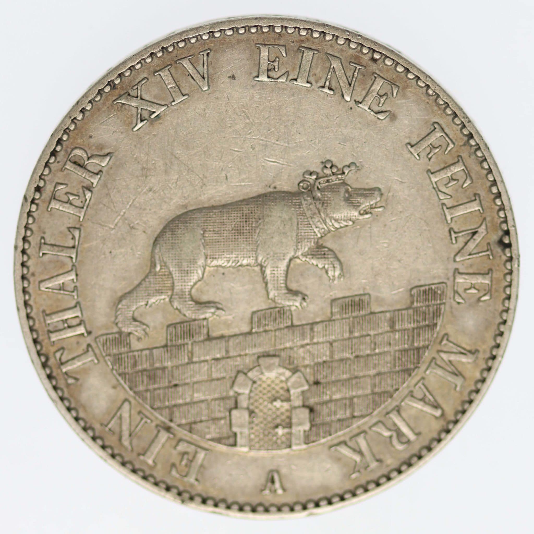 Anhalt Bernburg Alexander Carl Ausbeutetaler 1852