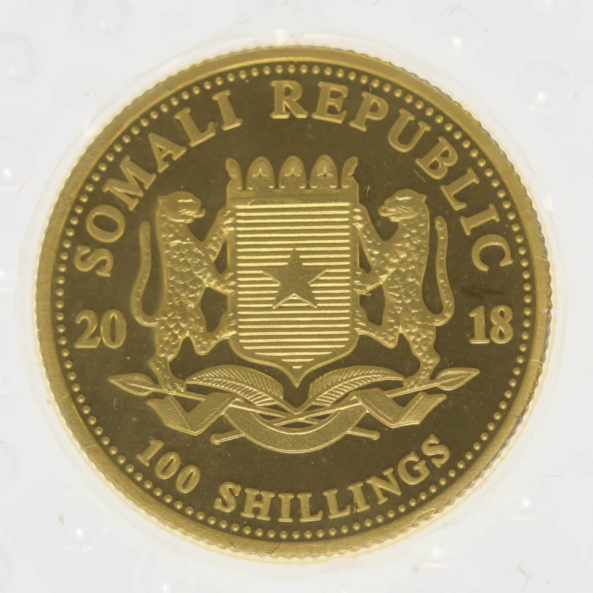 Somalia African Wildlife 100 Shillings 2018 Elephant