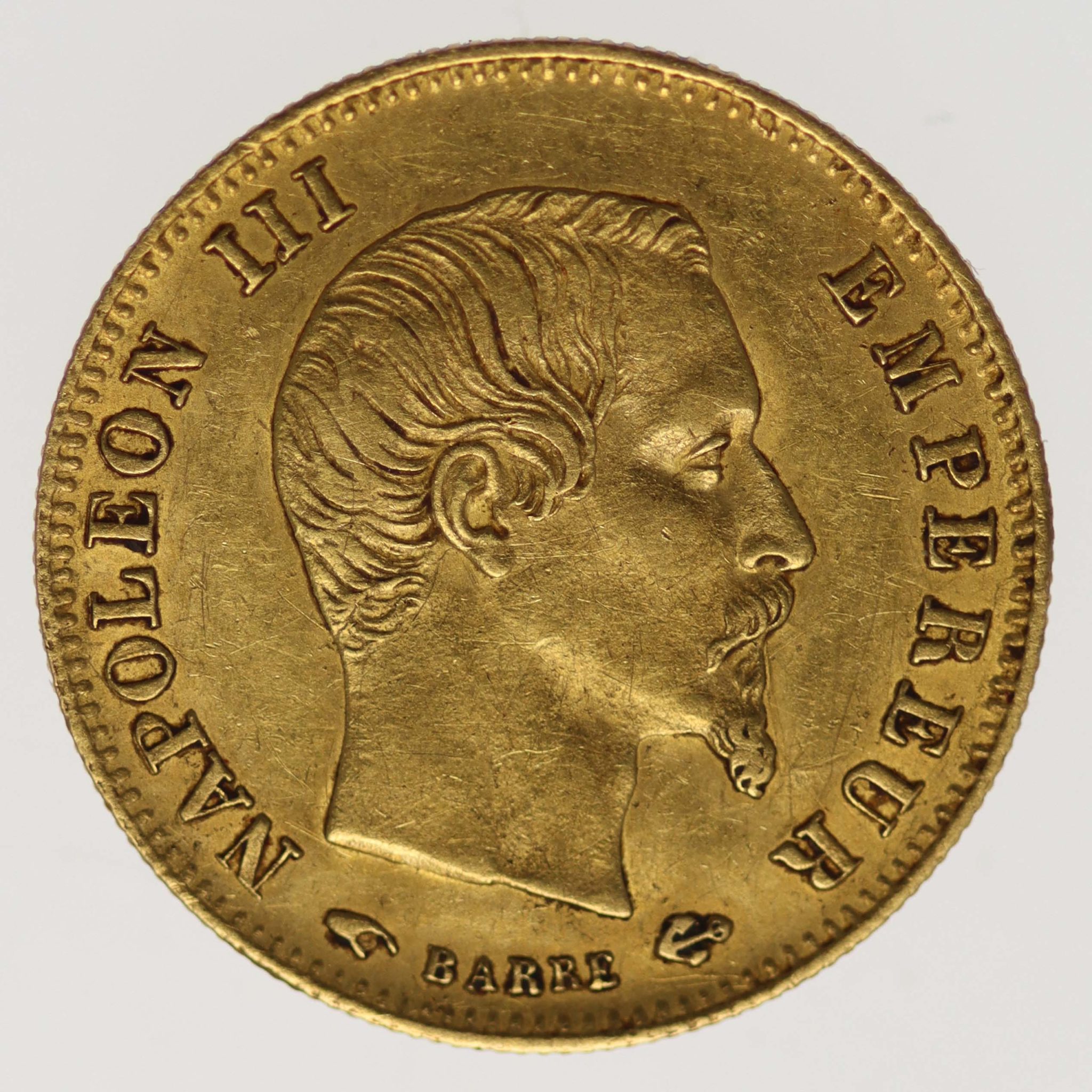 Frankreich Napoleon III. 5 Francs 1858 A