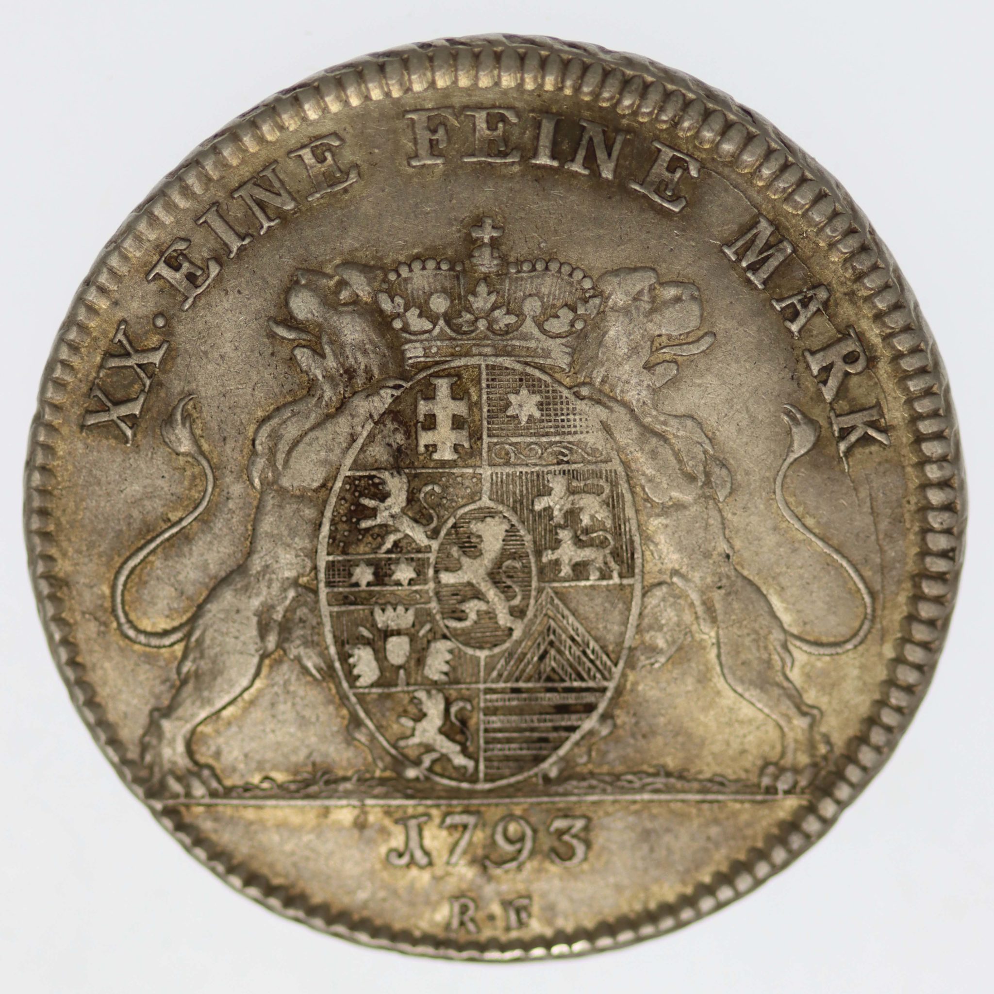 Hessen Darmstadt Ludwig X. 1/2 Taler 1793