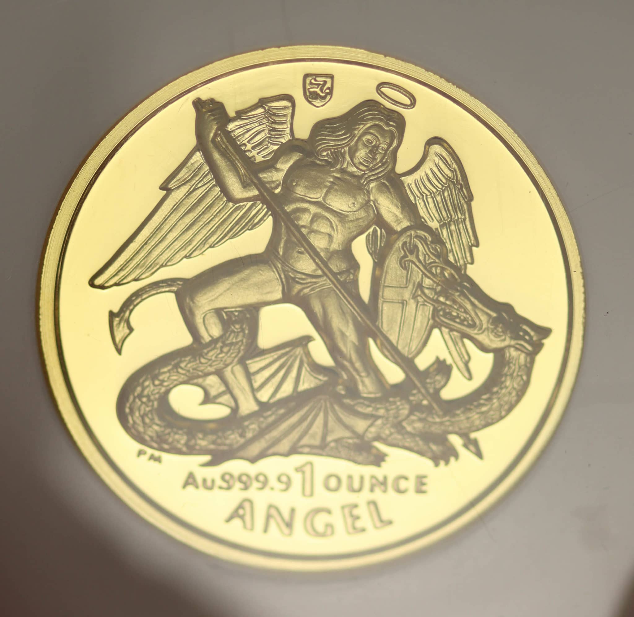 Isle of Man Elisabeth II. 1 Unze 2006 Angel Ultra High Relief