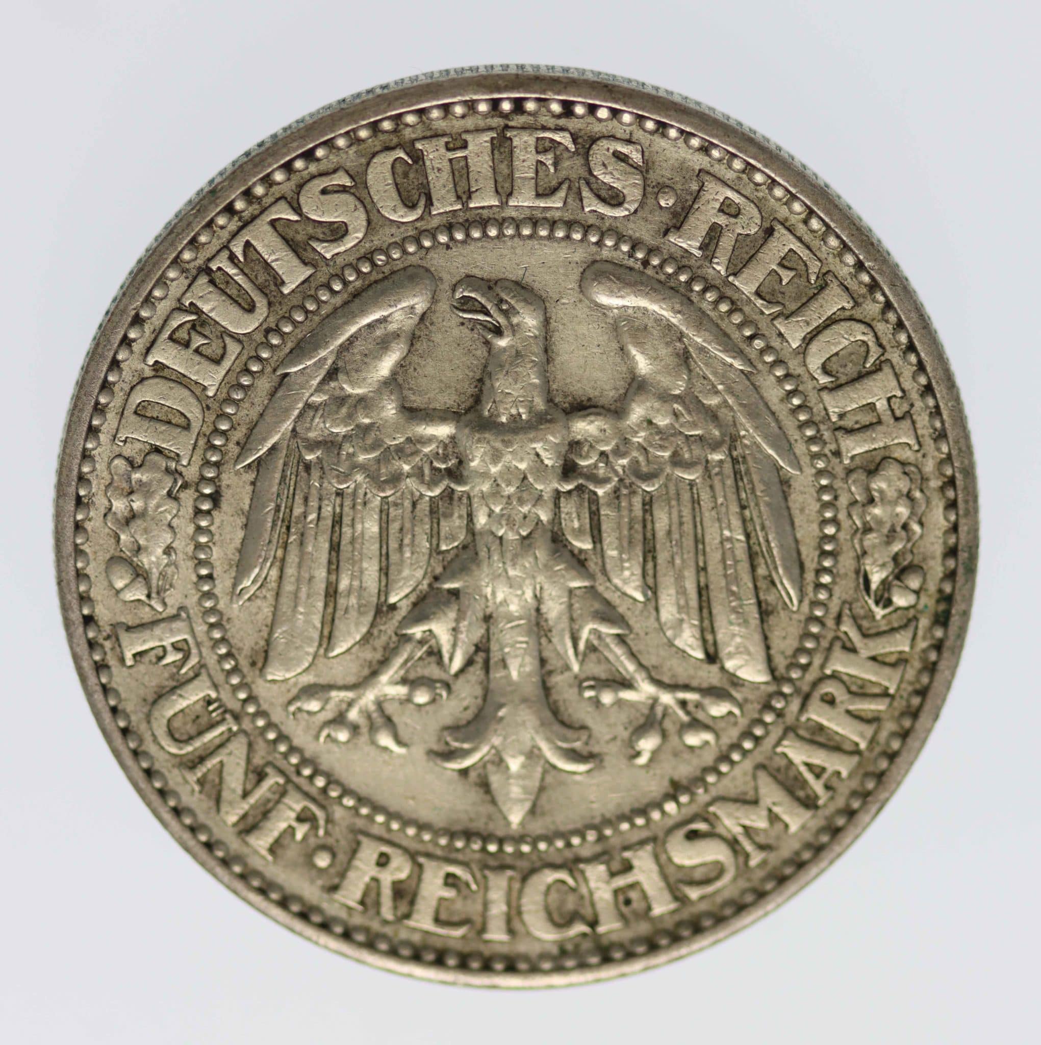 Weimarer Republik 5 Reichsmark 1929 J Eichbaum