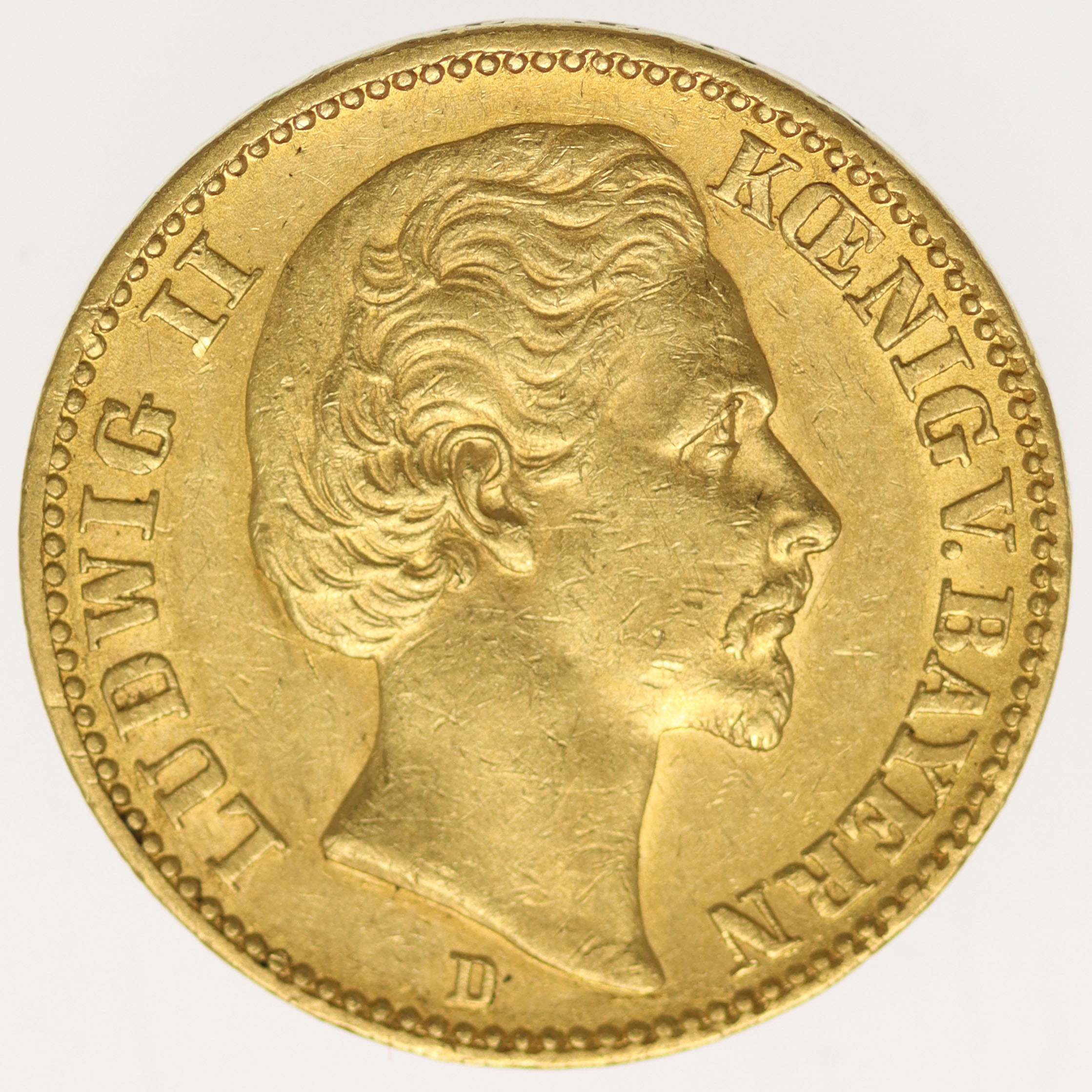Bayern Ludwig II. 20 Mark 1874 D