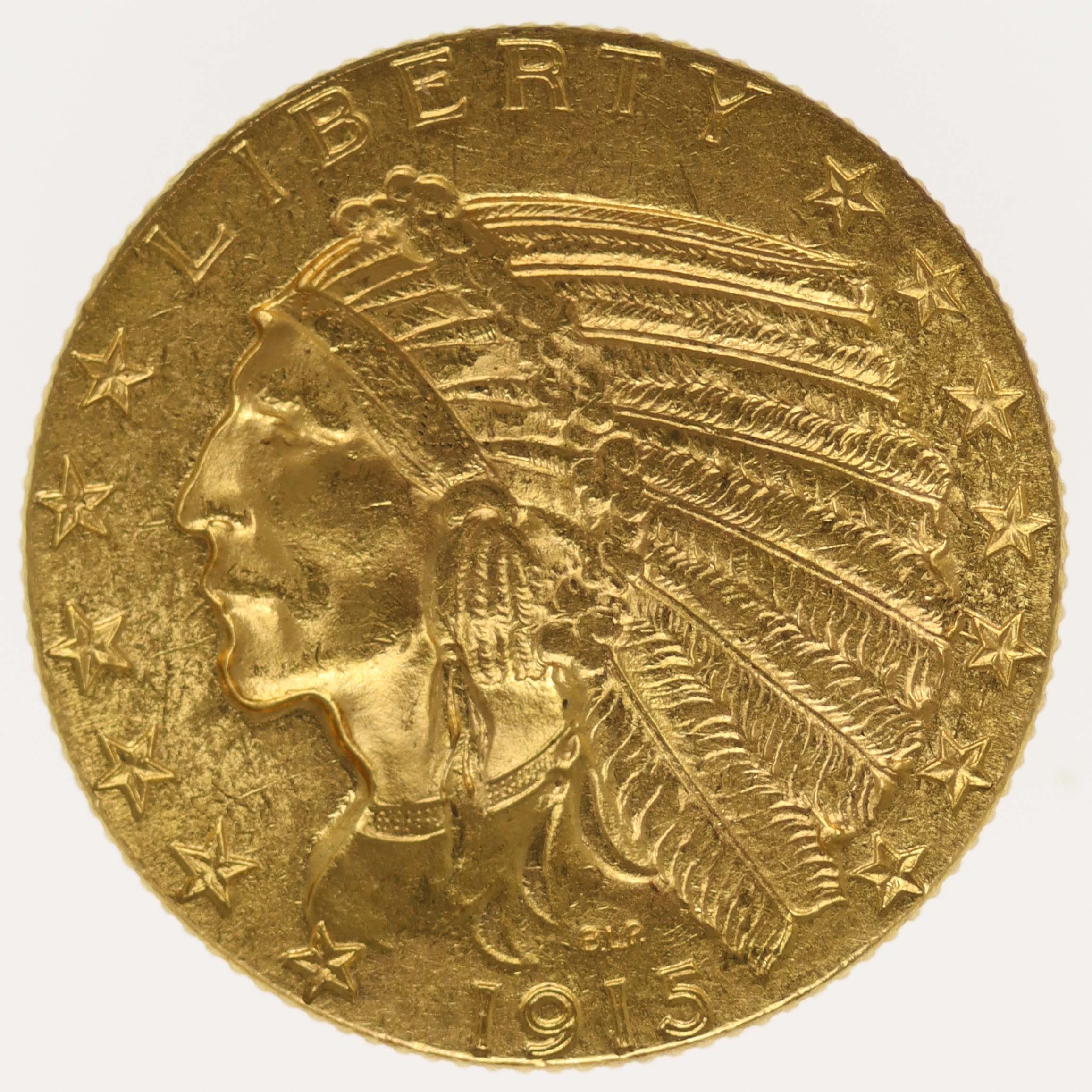 USA 5 Dollars 1915 Indianer