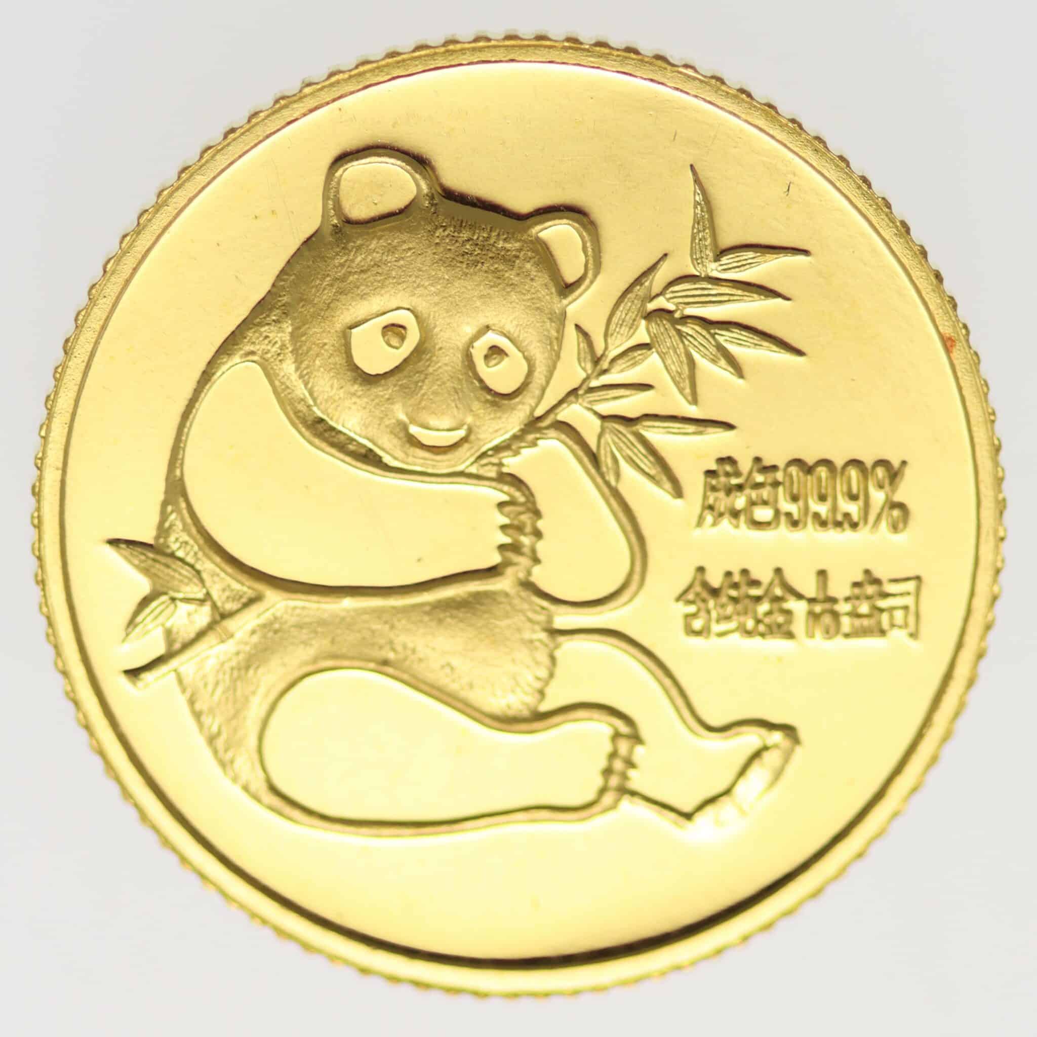 China Panda 1/10 Unze 1982
