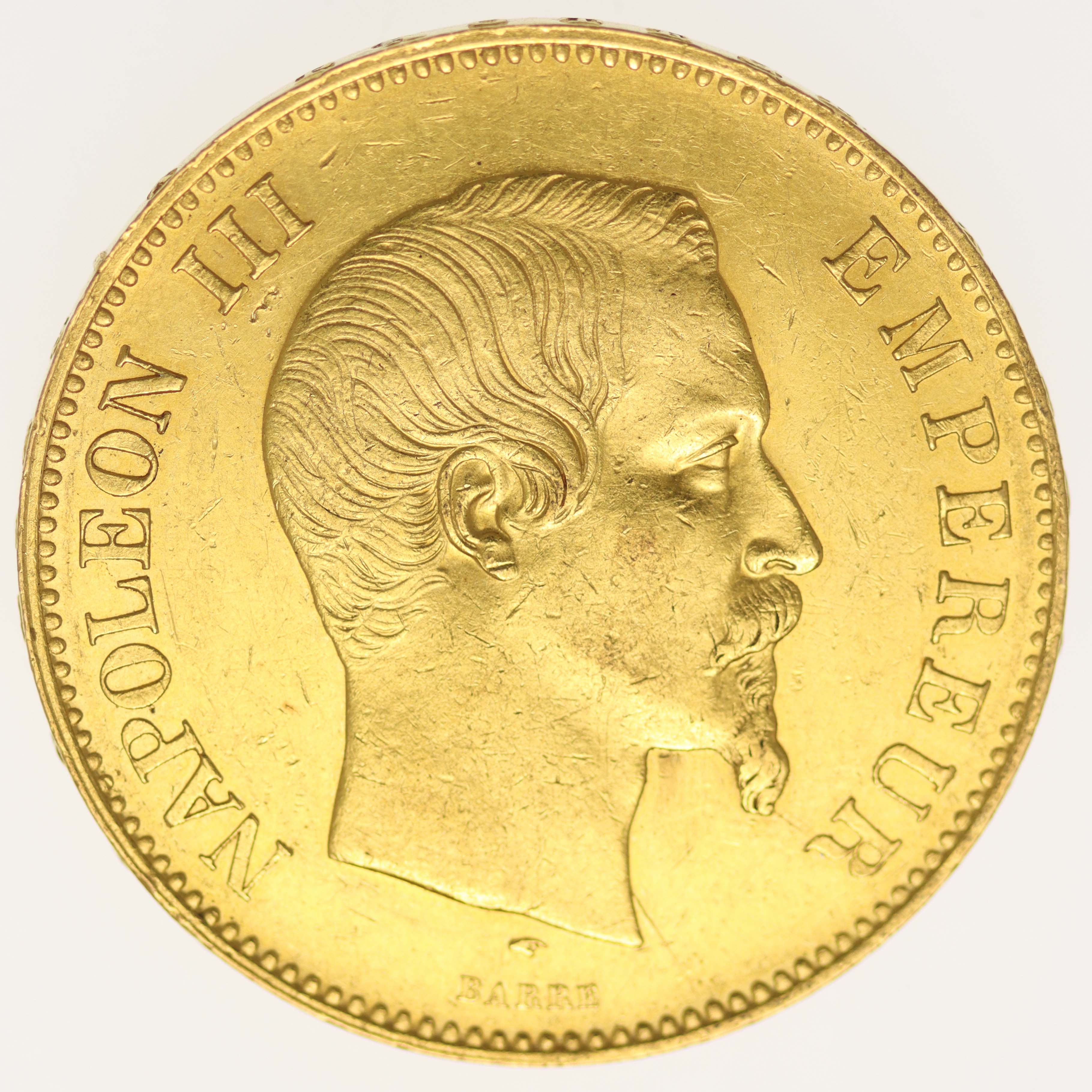 Frankreich Napoleon III. 100 Francs 1857 A