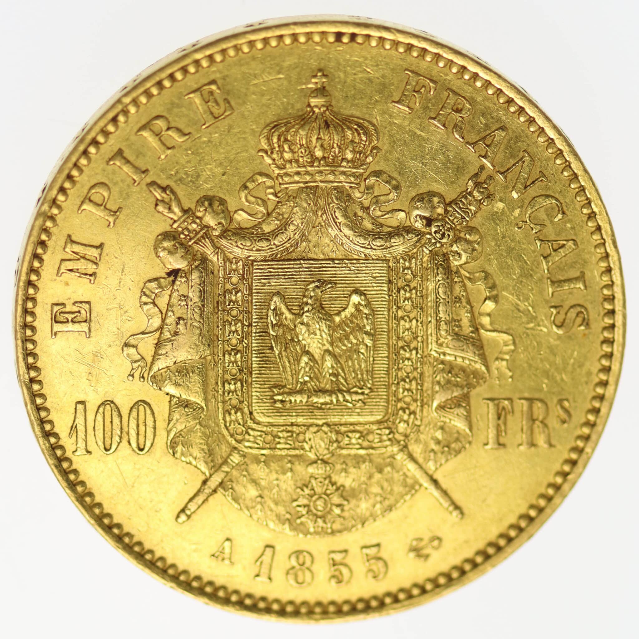 Frankreich Napoleon III. 100 Francs 1855 A