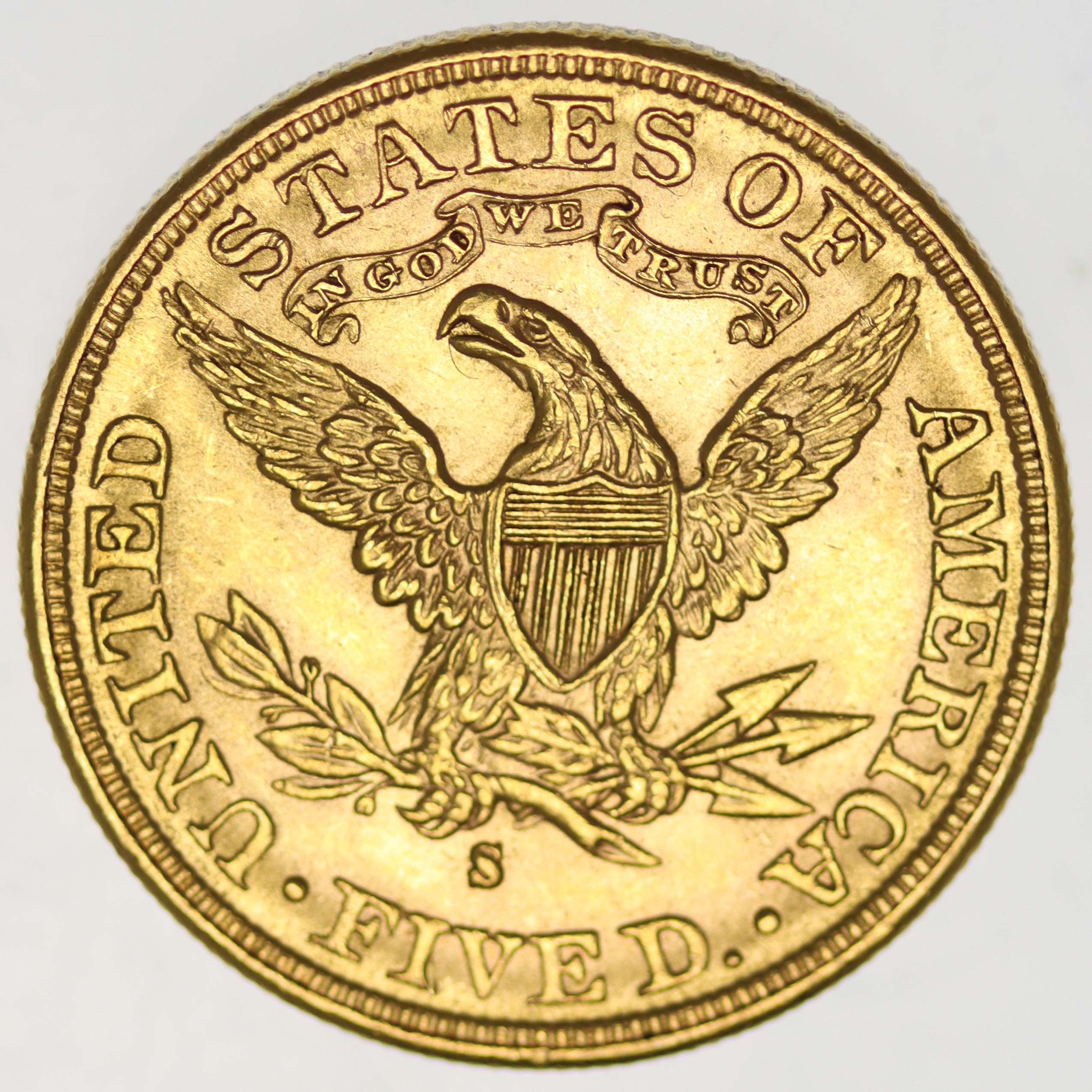 USA 5 Dollars 1885 S Liberty / Kopf