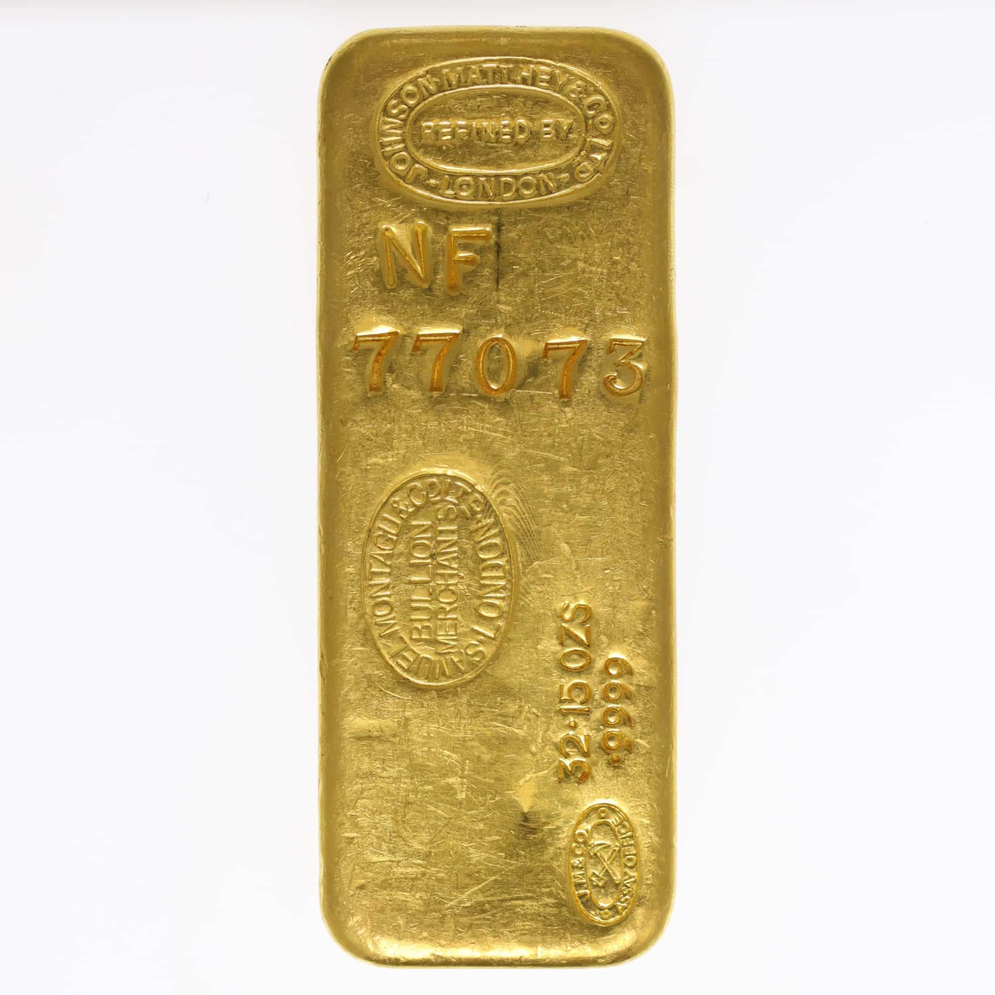 Goldbarren 1000 Gramm Johnson Matthey London