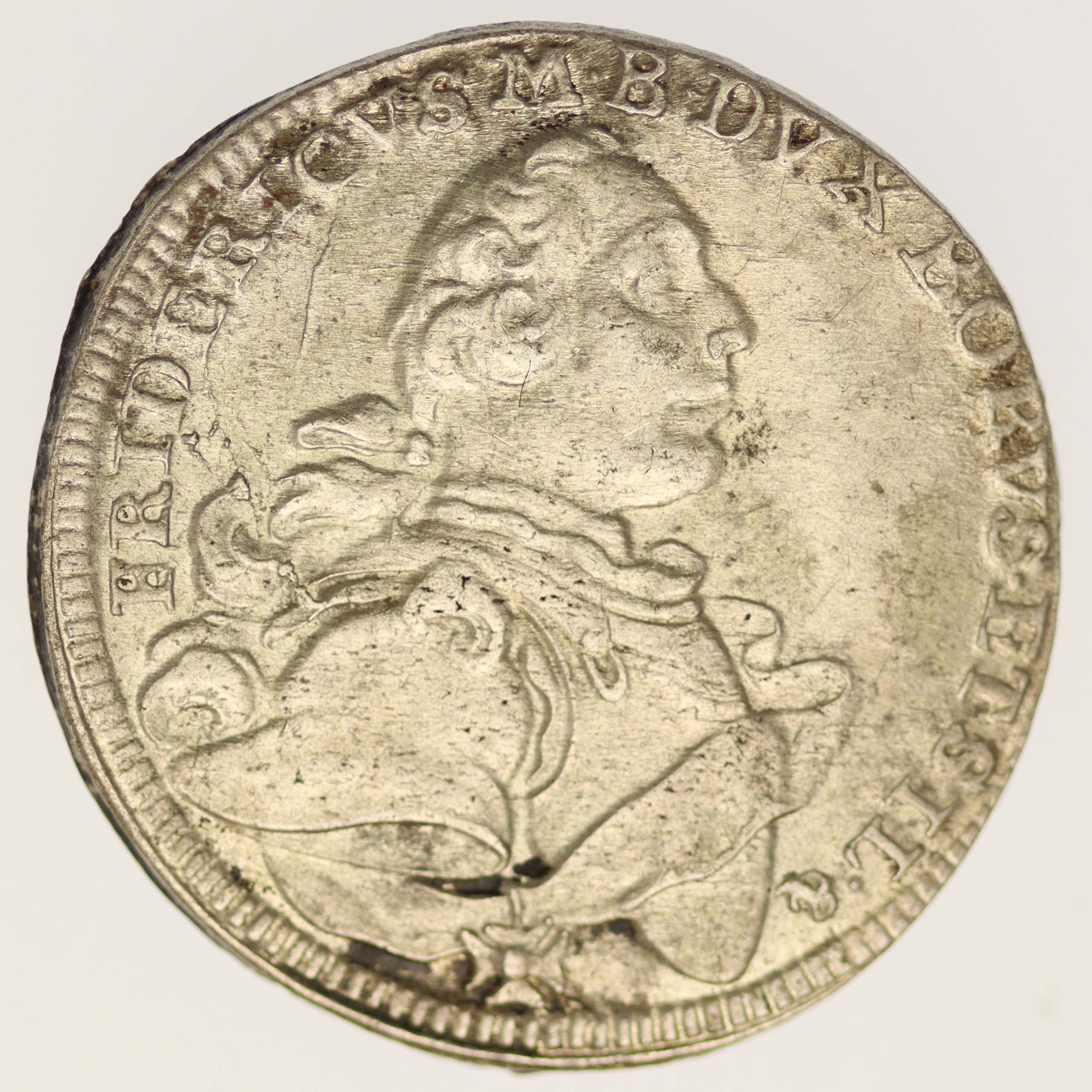Brandenburg Bayreuth Friedrich II. 1/6 Taler 1757