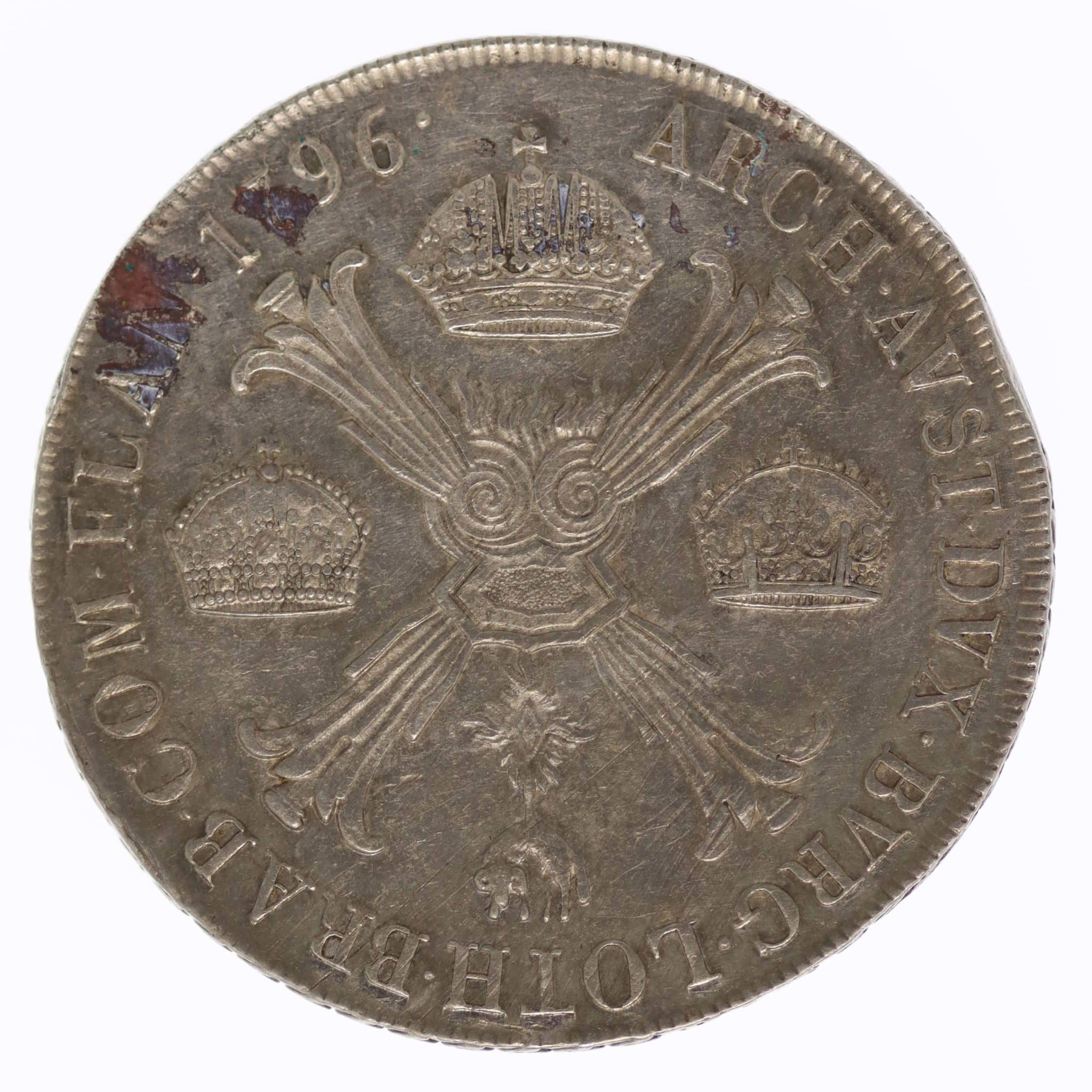 Österreich RDR Franz II. Kronentaler 1796 M
