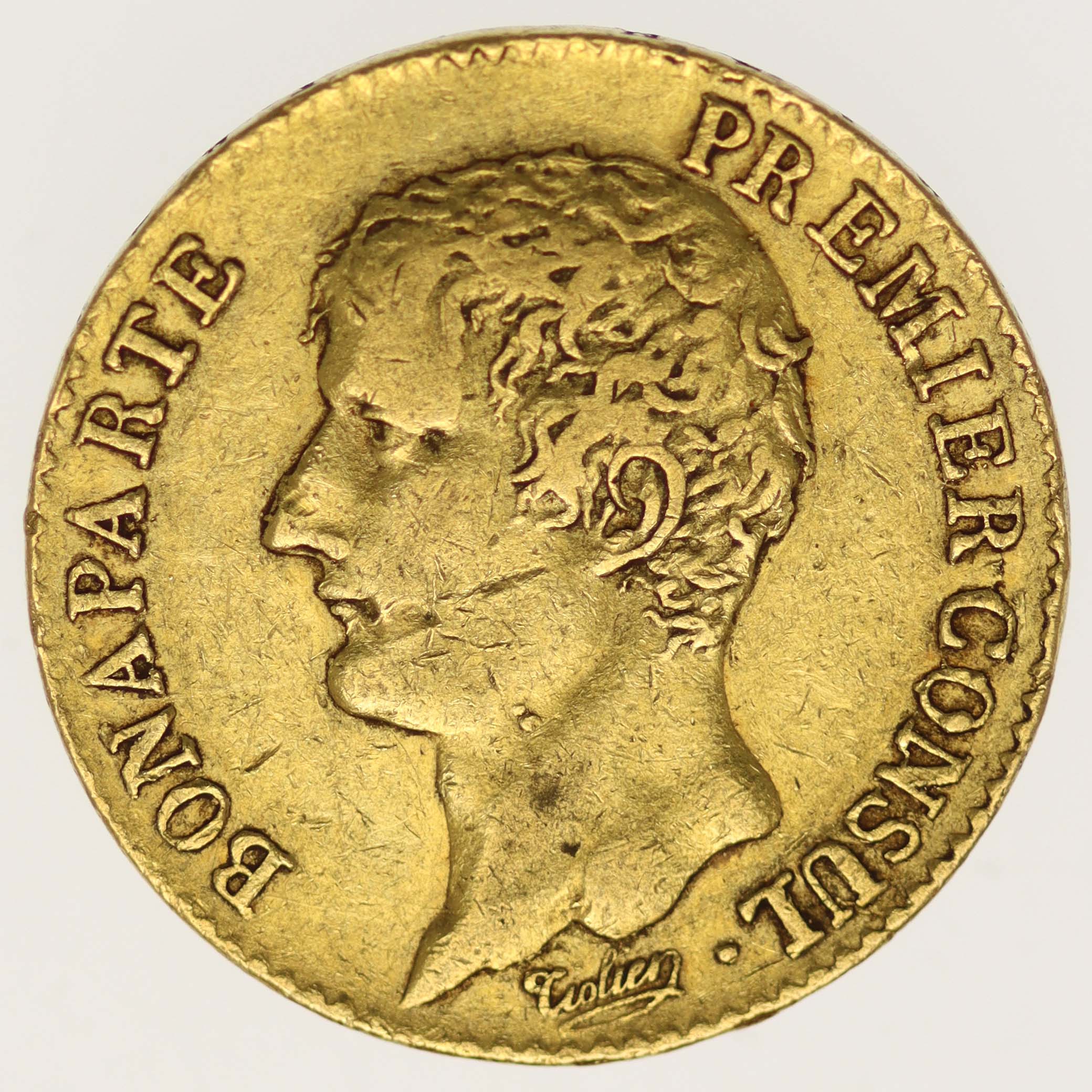 Frankreich Bonaparte Premier Consul 20 Francs AN 12 A