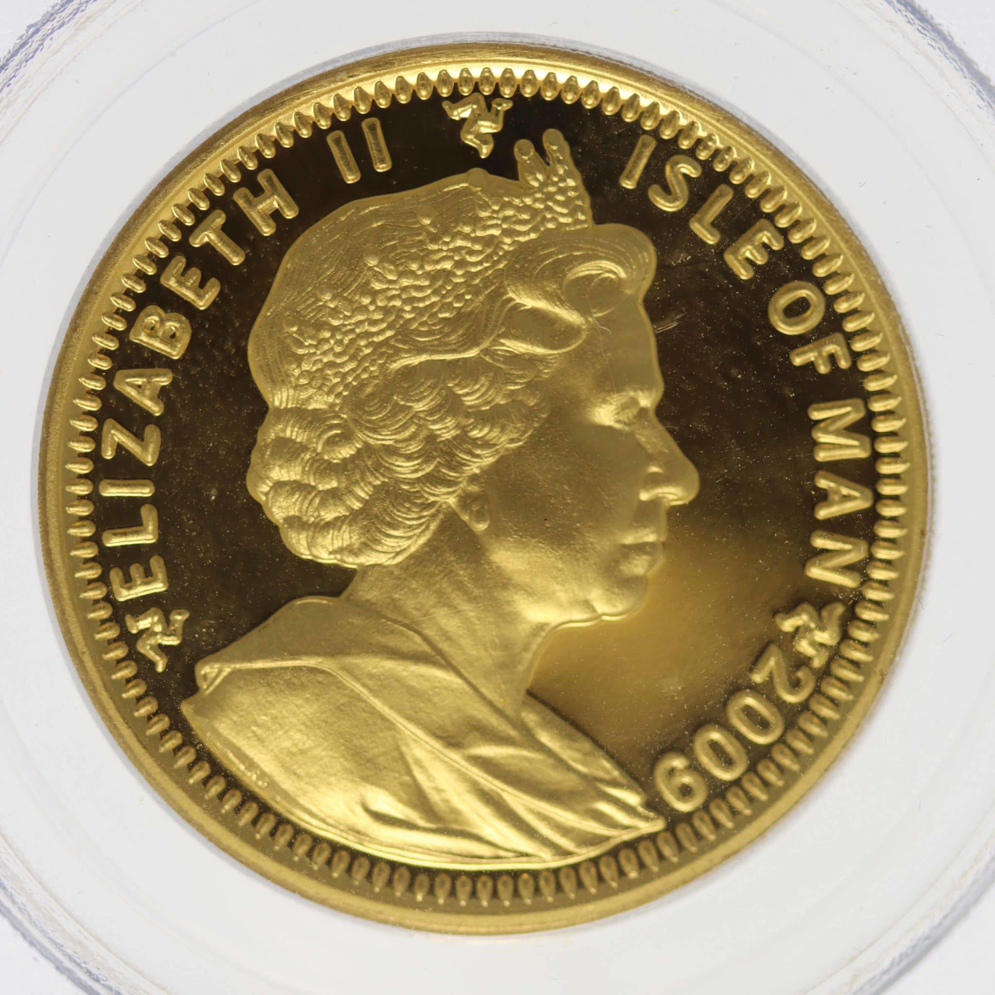 Isle of Man Elisabeth II. 1 Unze 2009 Angel High Relief