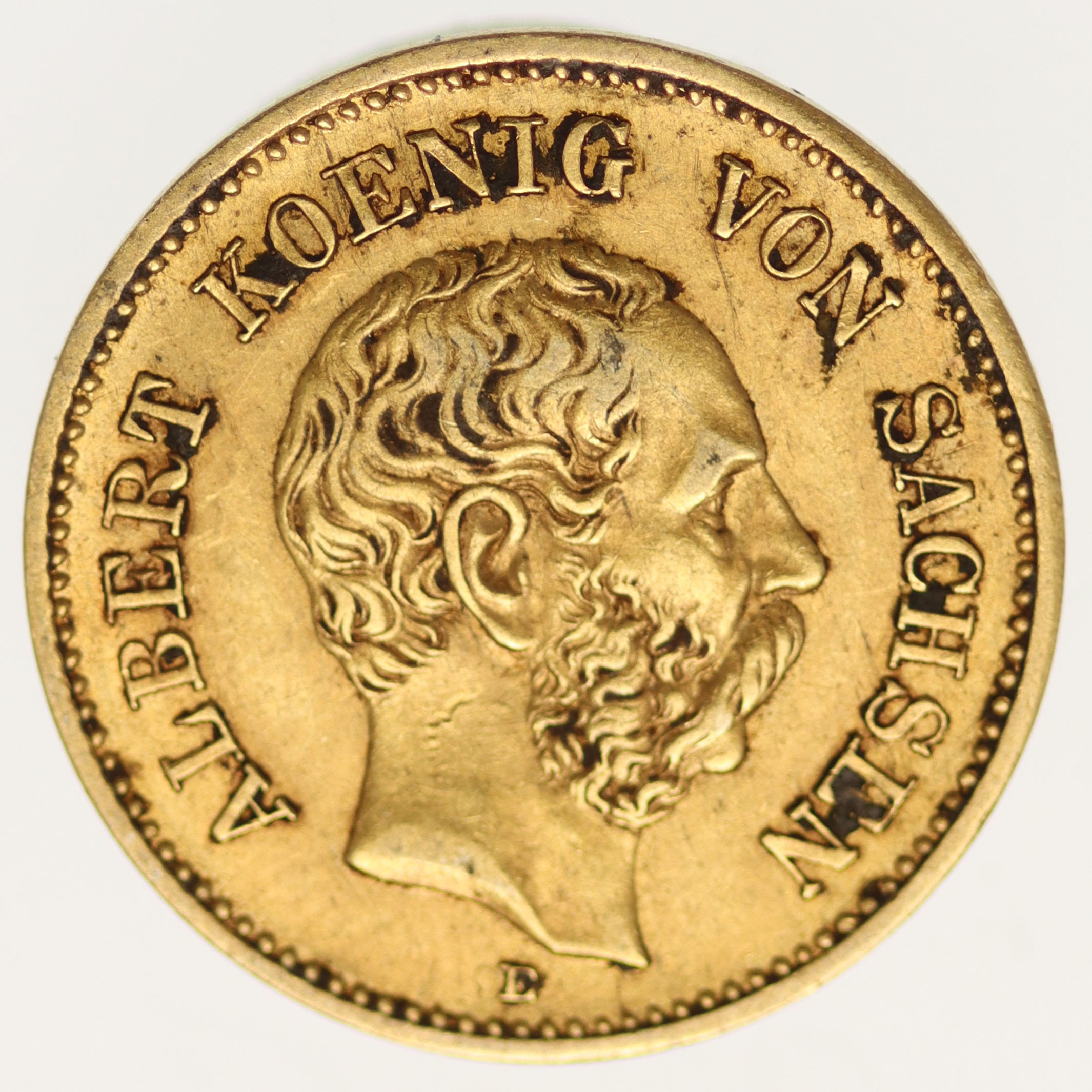Sachsen Albert 5 Mark 1877
