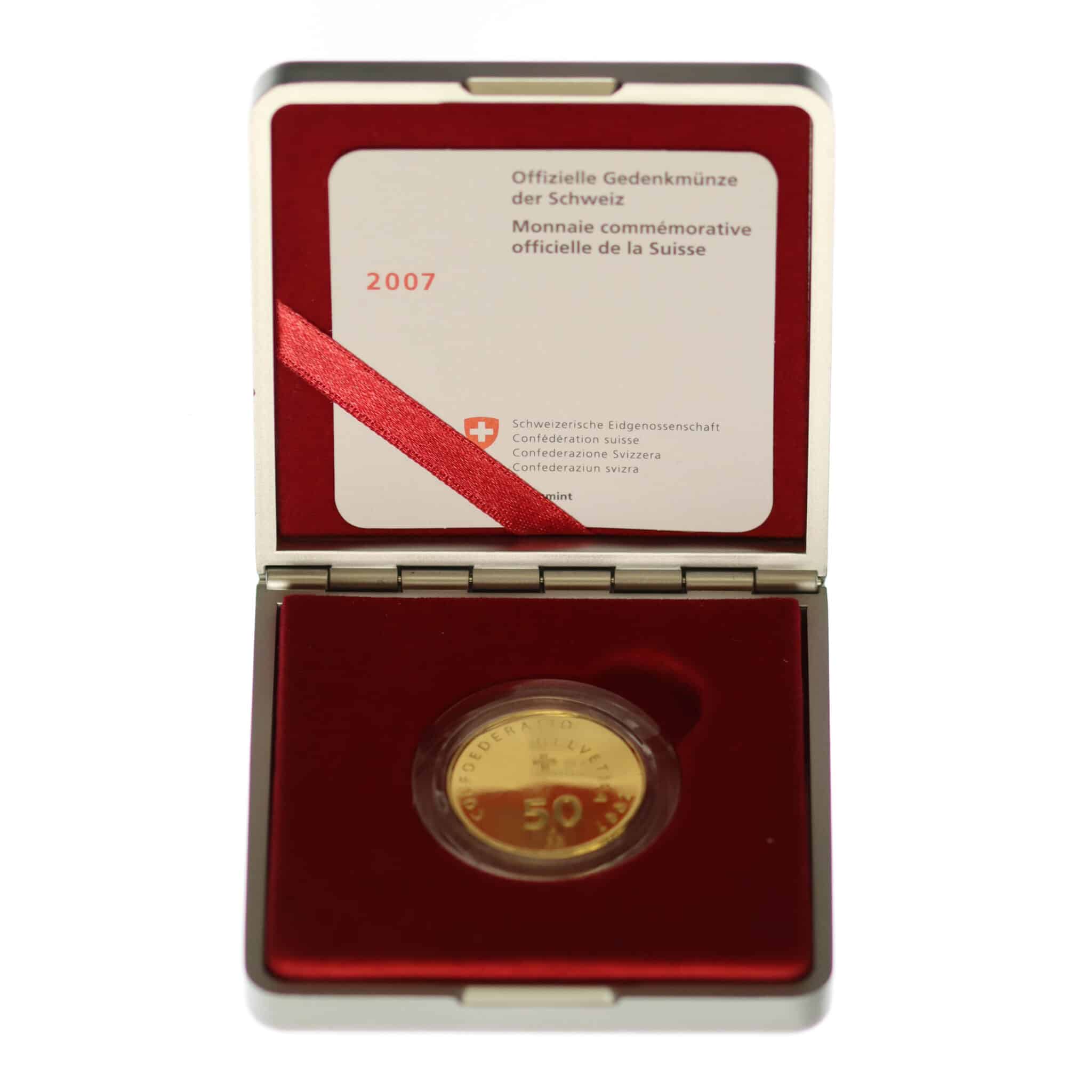 Offizielle Gedenkmünze Schweiz 50 Franken 2007 (Kopie)